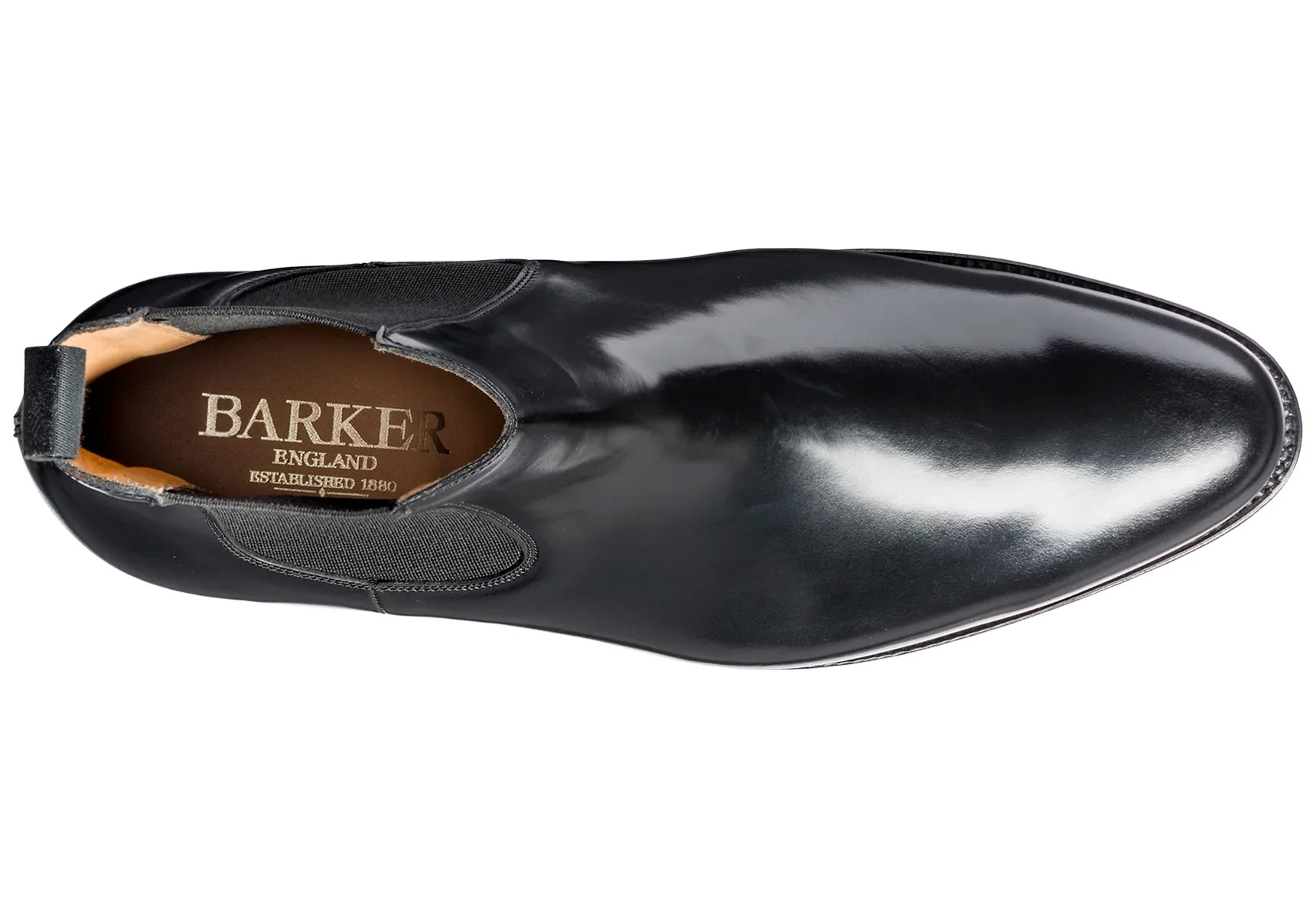 Barker Bedale - Black Hi-Shine - Image 3