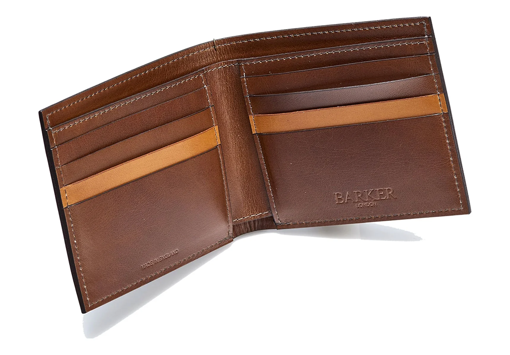 Barker Bifold Wallets - Dark Walnut Calf - Image 2