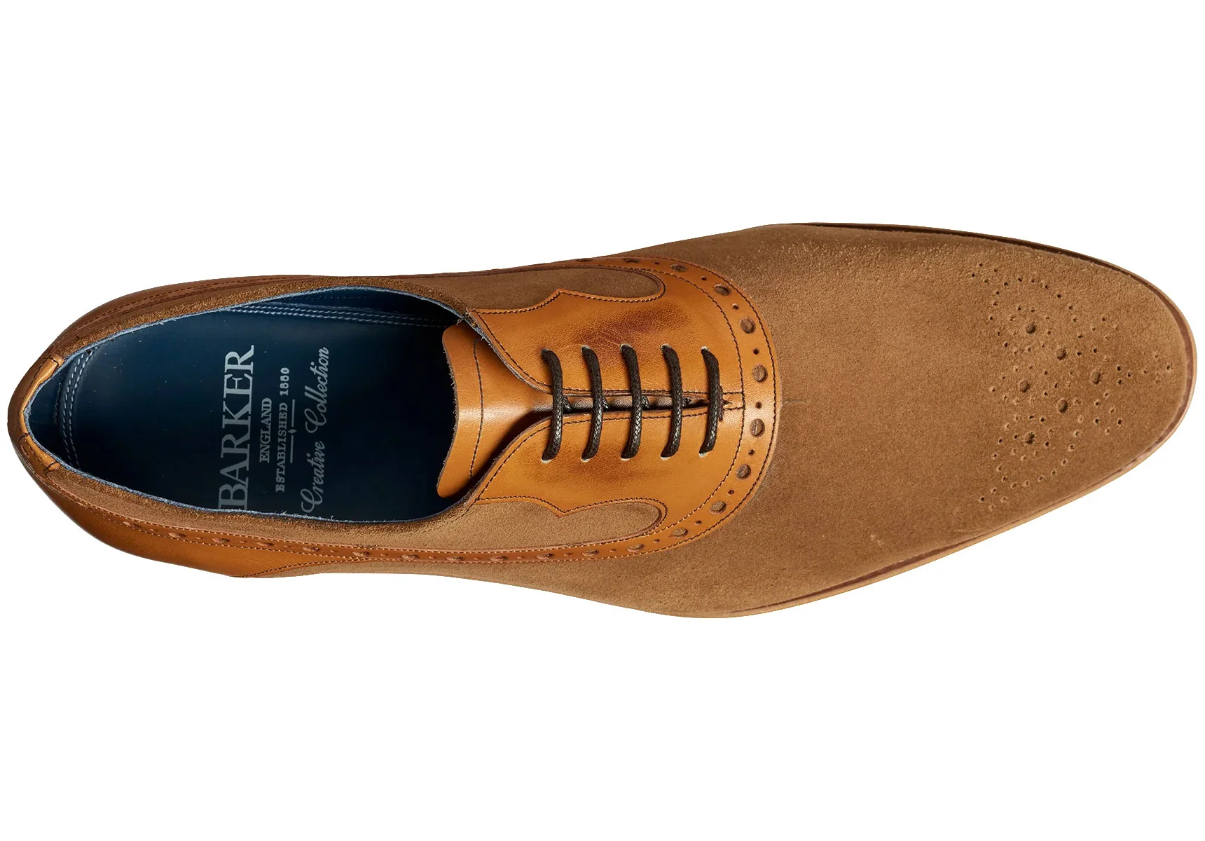 Barker Elliot - Snuff Suede/Cedar Calf - Image 3