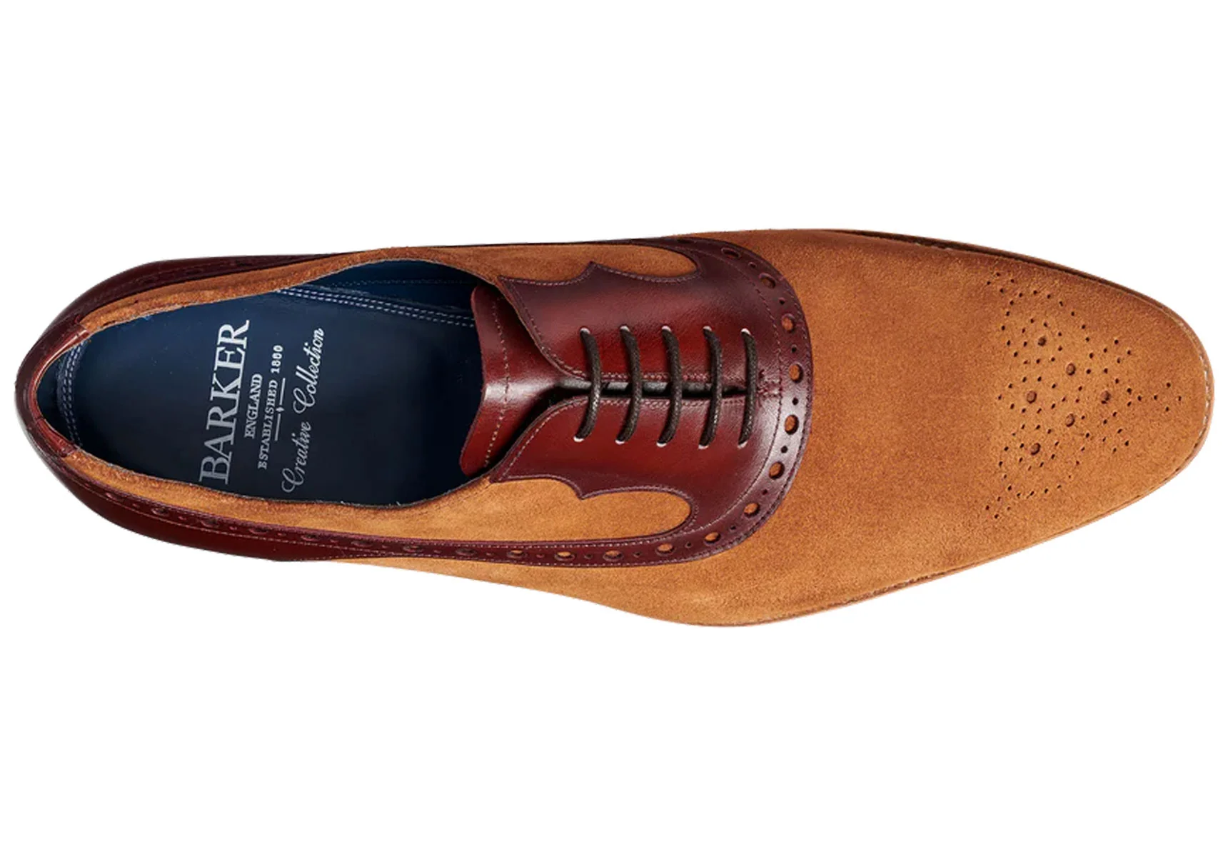 Barker Elliot - Terra Suede/Cherry Calf - Image 3
