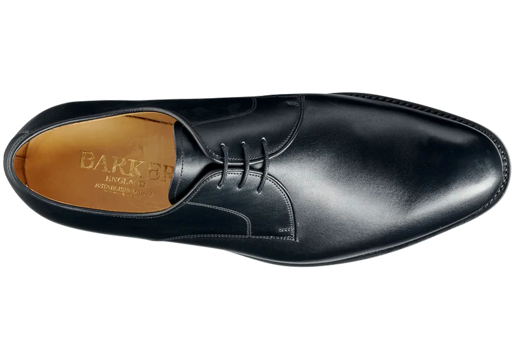 Barker March (Dainite Sole) - Black Calf - Image 2