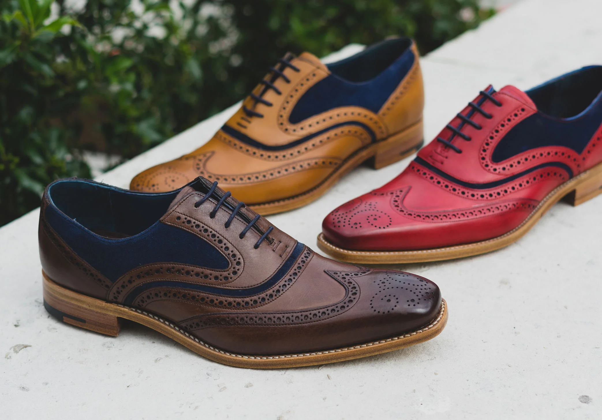 Barker McClean - Cedar Calf/Blue Suede - Image 5