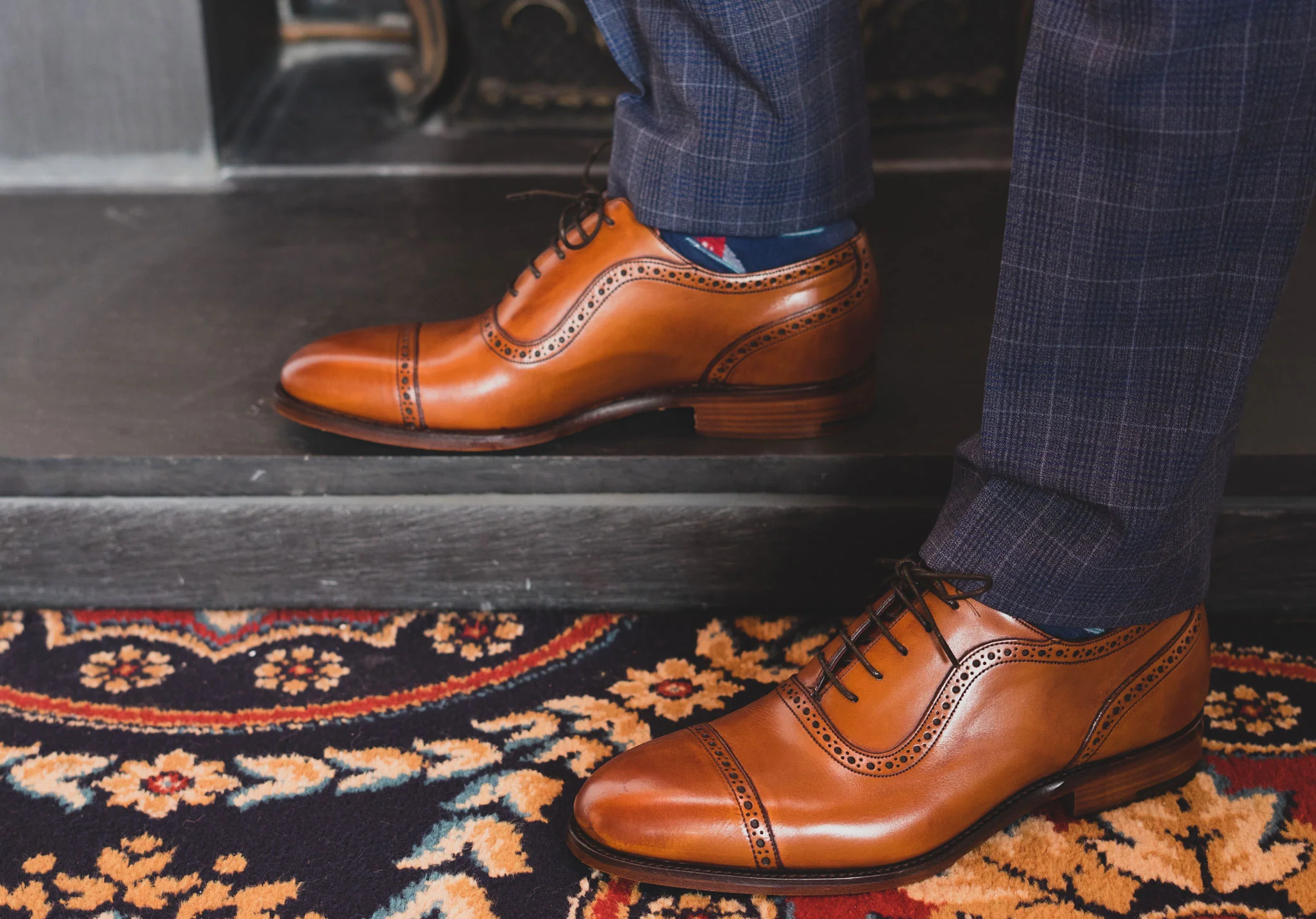 Barker Newmarket - Antique Rosewood Calf - Image 3