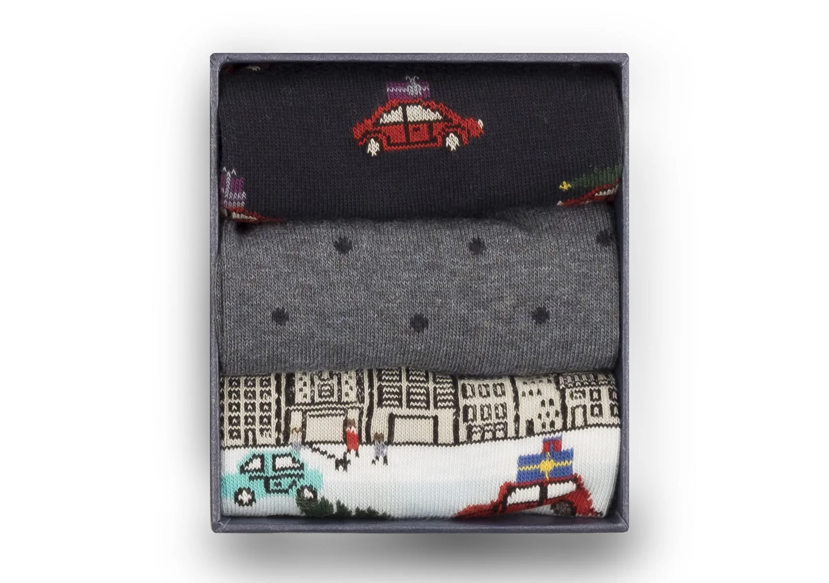Corgi Driving Home - Denim/Navy