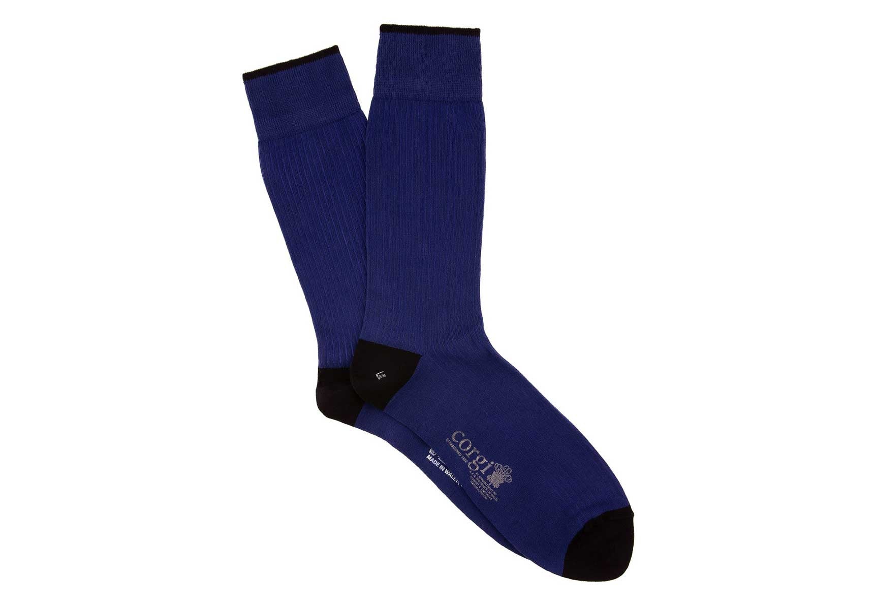 Corgi Rib Contrast Tip, Heel & Toe Socks - Image 2