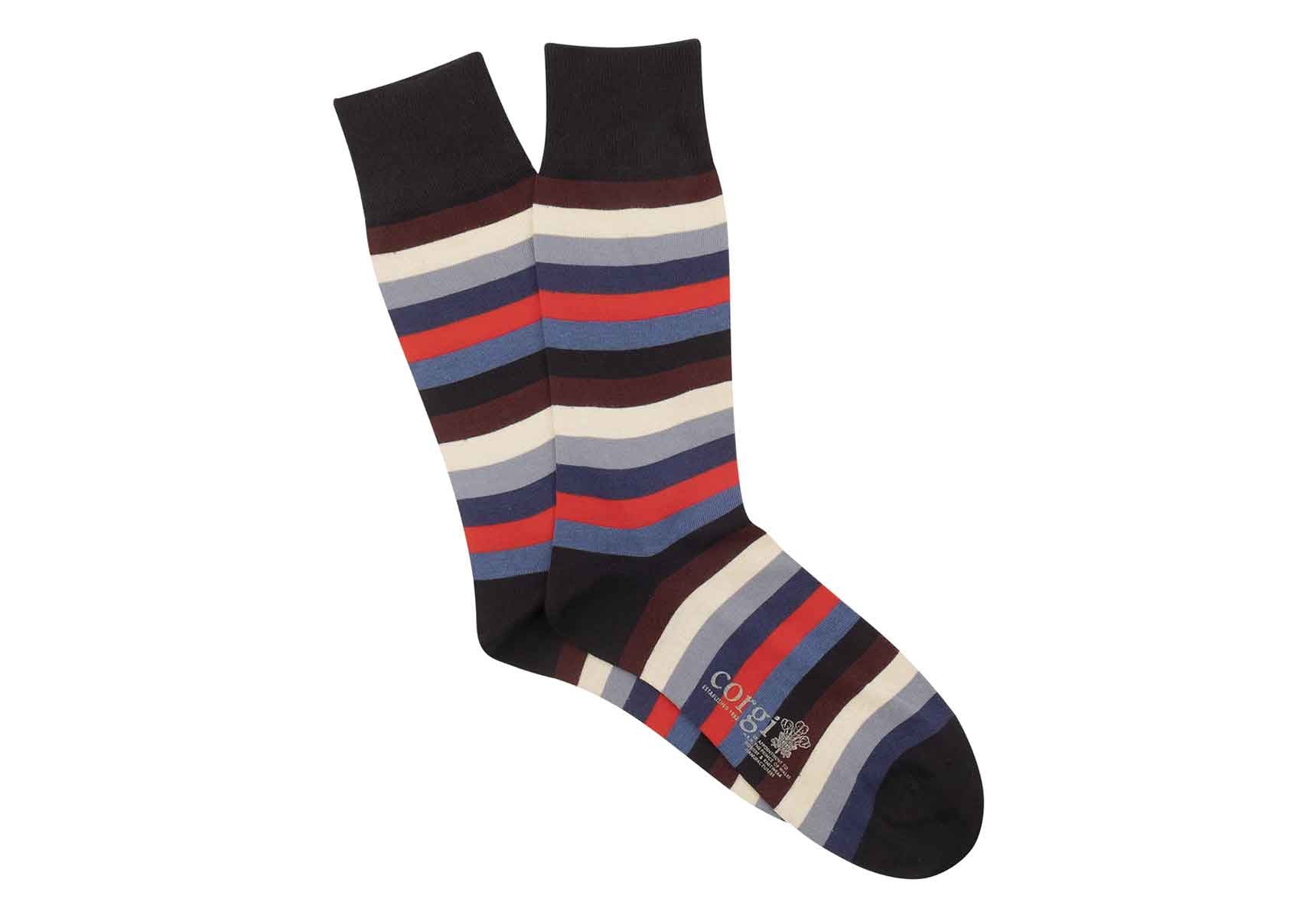 Corgi Seven Colour Stripe Socks - Image 3