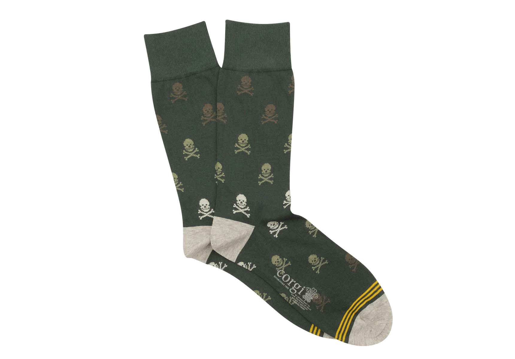 Corgi Skulls & Stripes Socks - Image 3