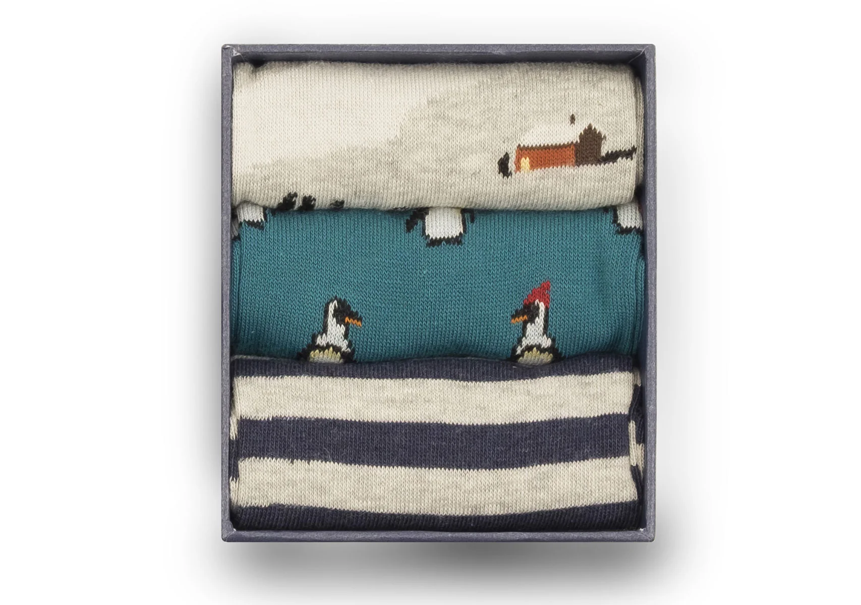 Corgi Snowy Penguin- Blue