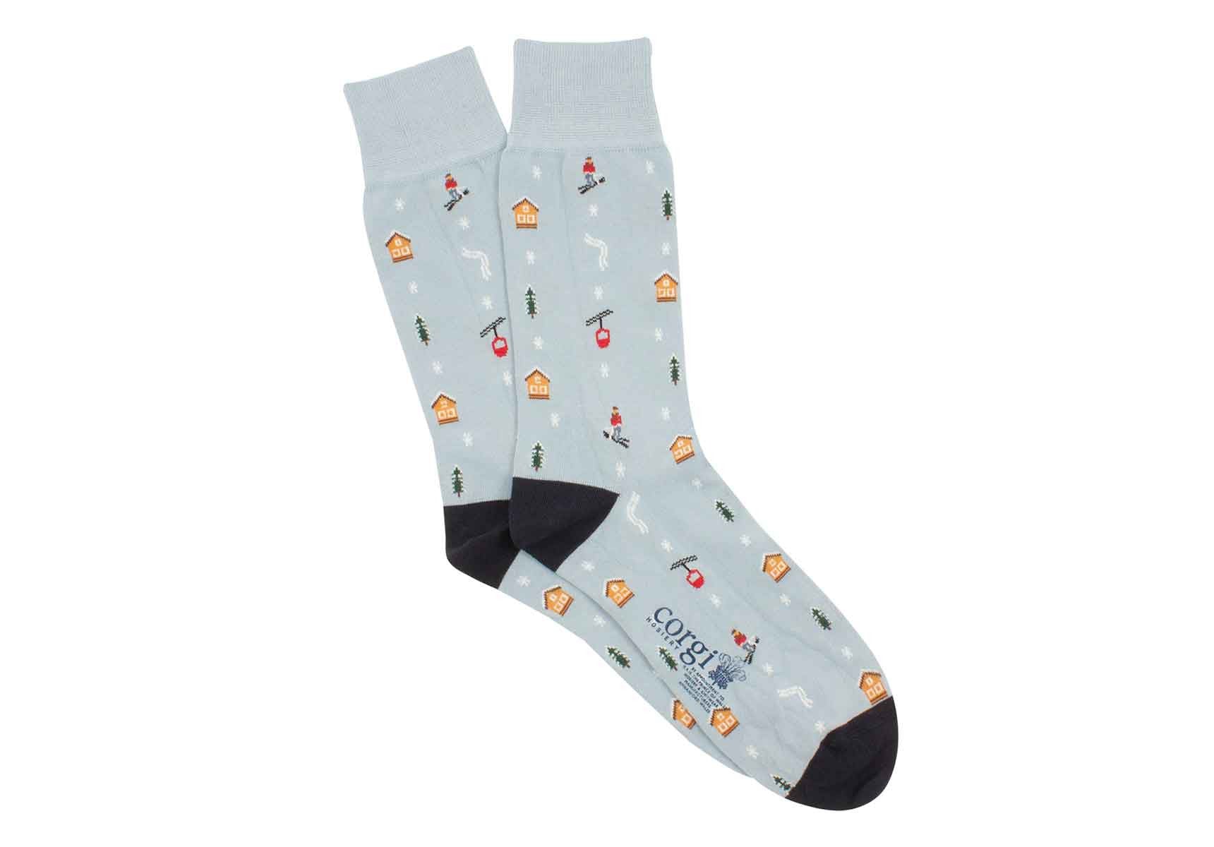 Corgi Winter Wonderland Socks