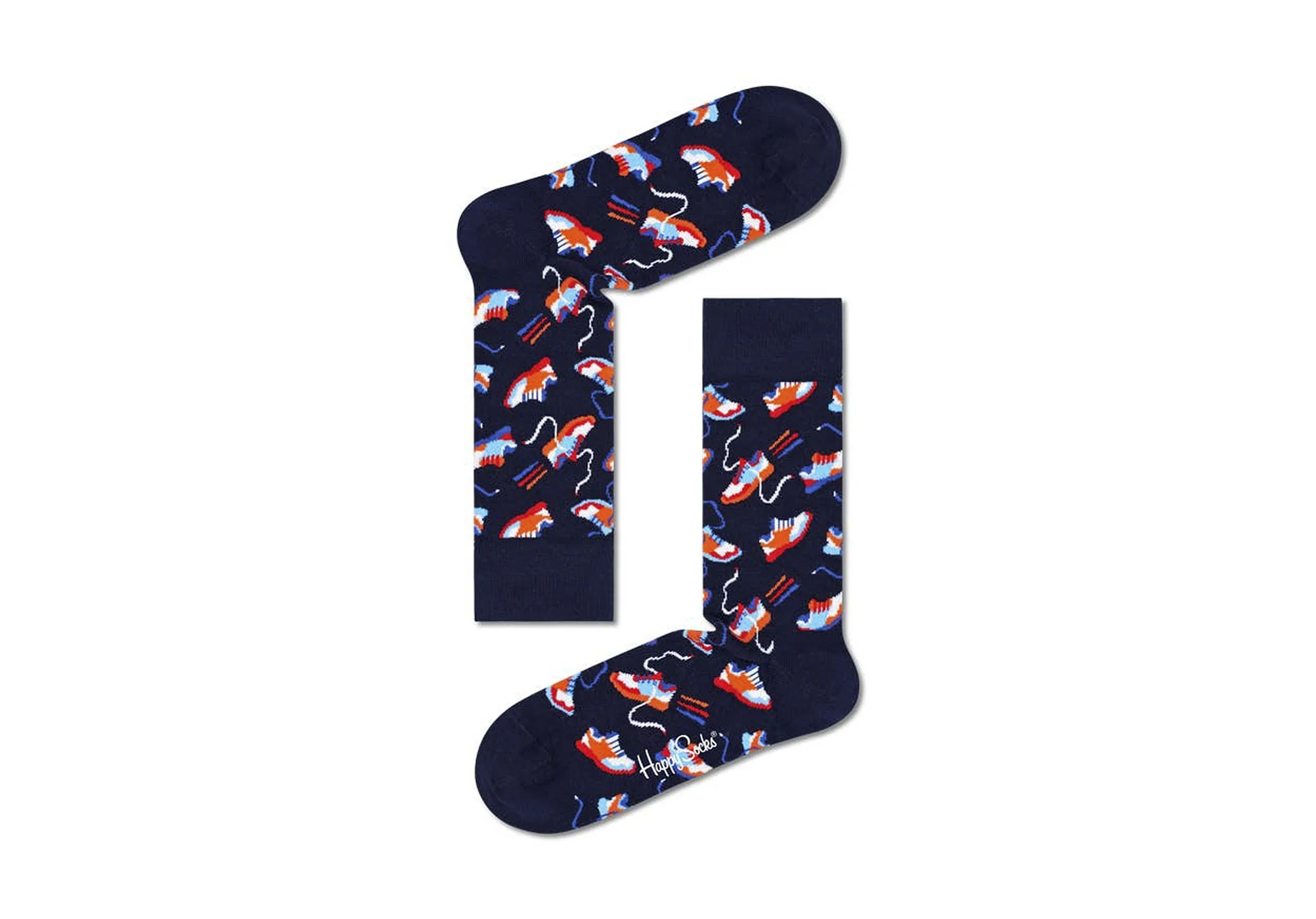 Happy Sock Run For It - Navy