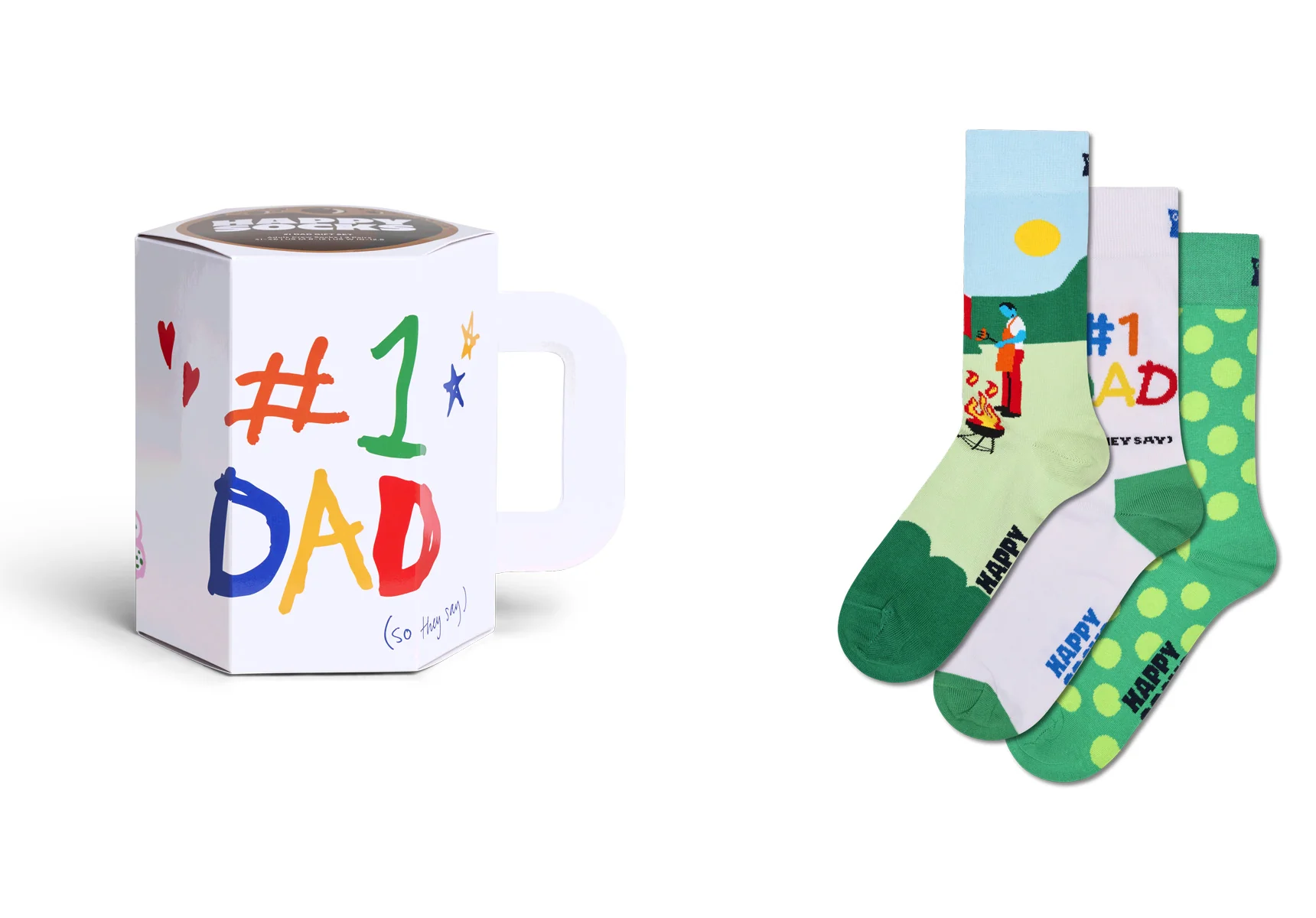 Happy Socks 3-Pack No. 1 Dad Socks Gift Set - Image 2