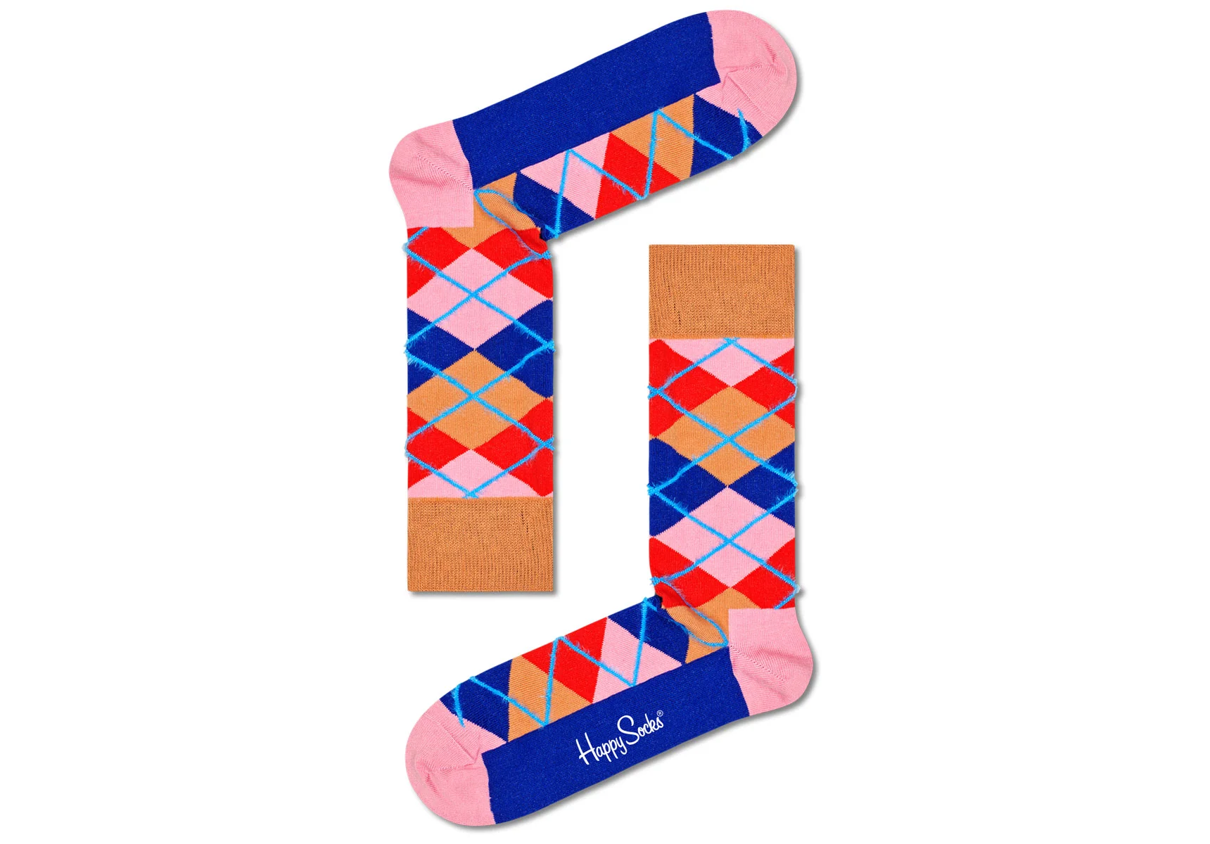 Happy Socks Argyle - Pink