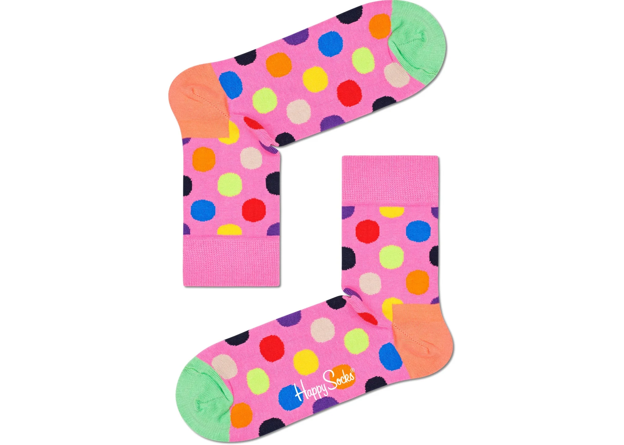 Happy Socks Big Dot Half Crew