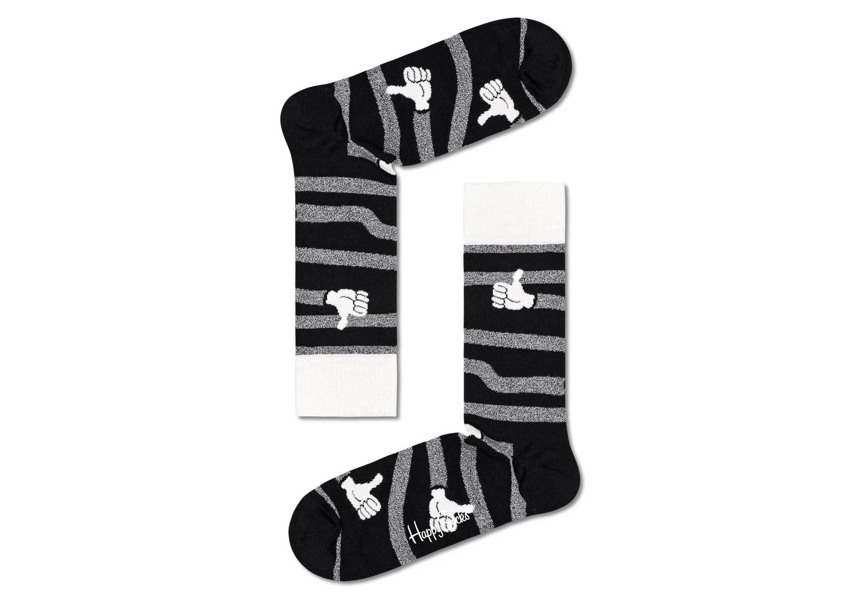 Happy Socks Black and White 4 - Pack Gift Box - Image 6