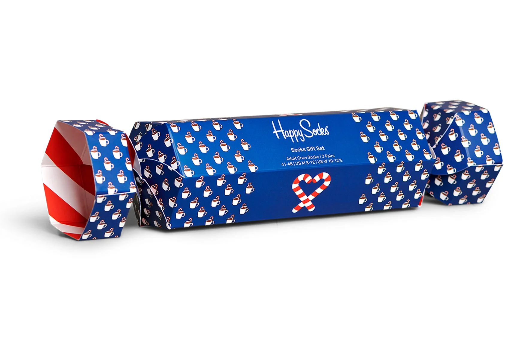 Happy Socks Candy Cane & Cocoa 2-Pack Gift Box