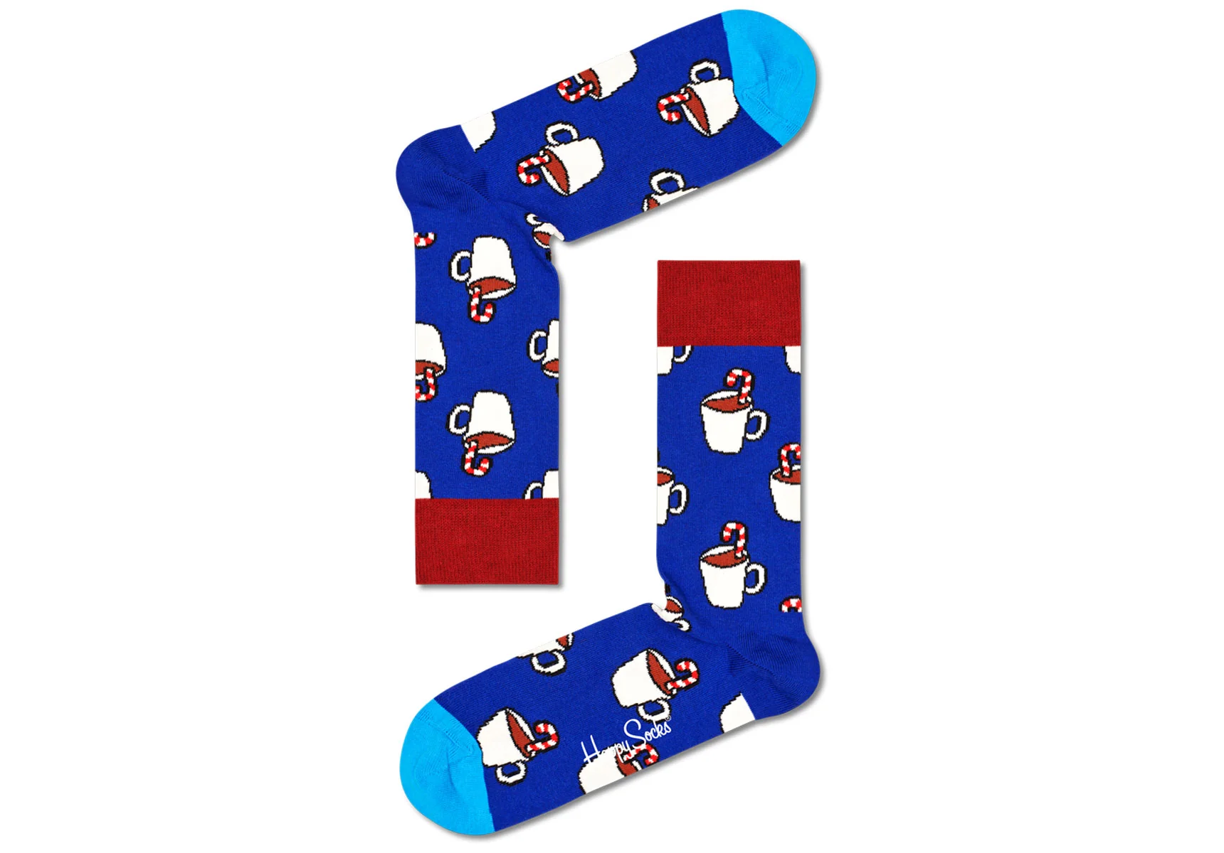Happy Socks Candy Cane & Cocoa 2-Pack Gift Box - Image 2