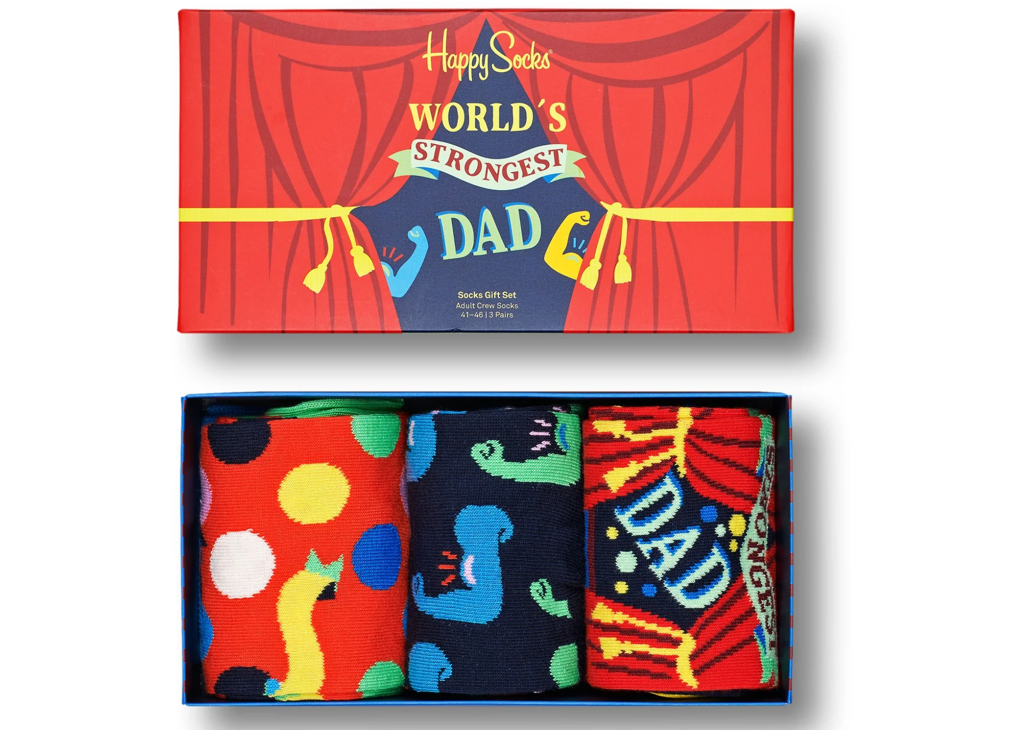 Happy Socks Father's Day 3 Pack Gift Box