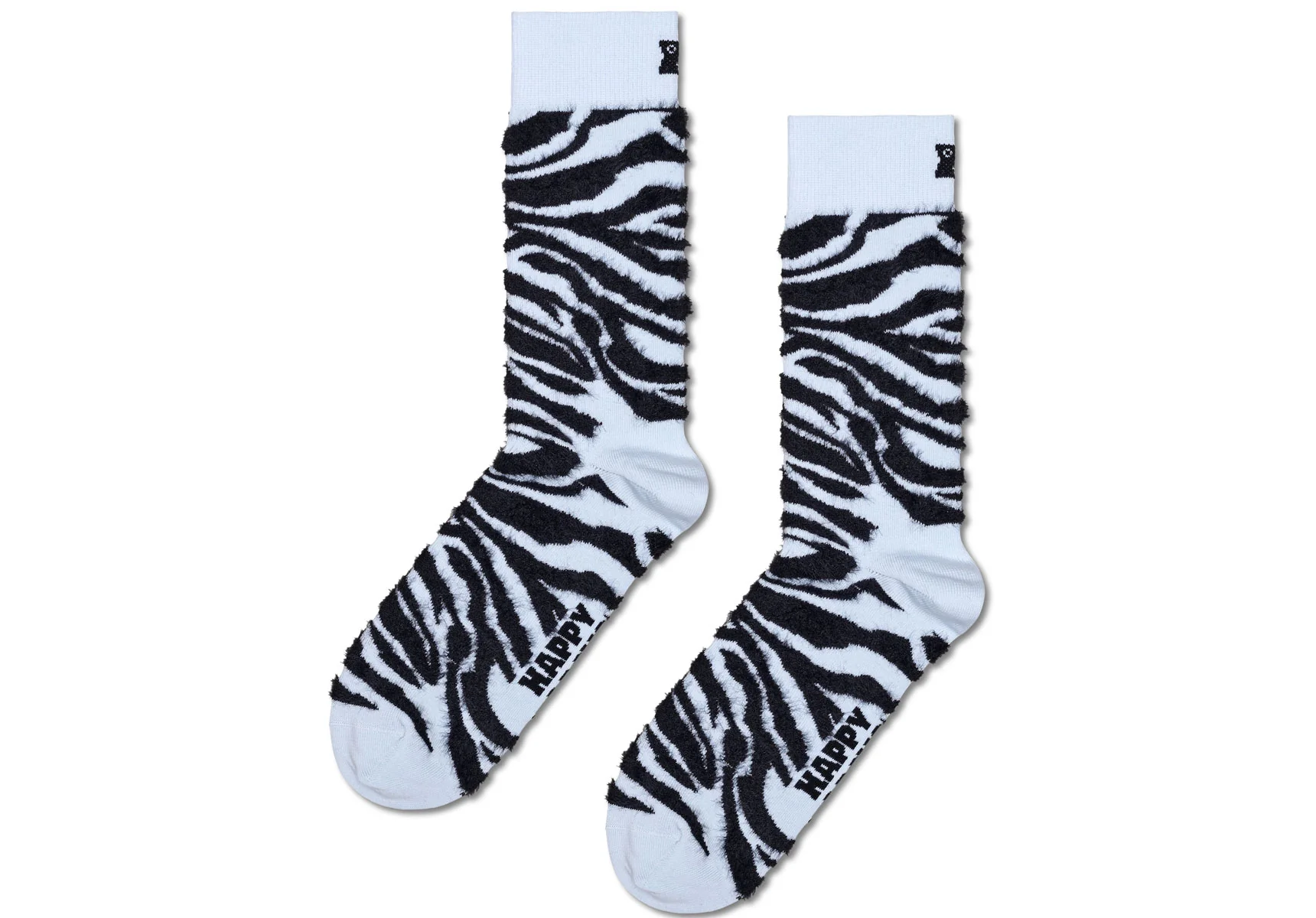 Happy Socks Fluffy Zebra