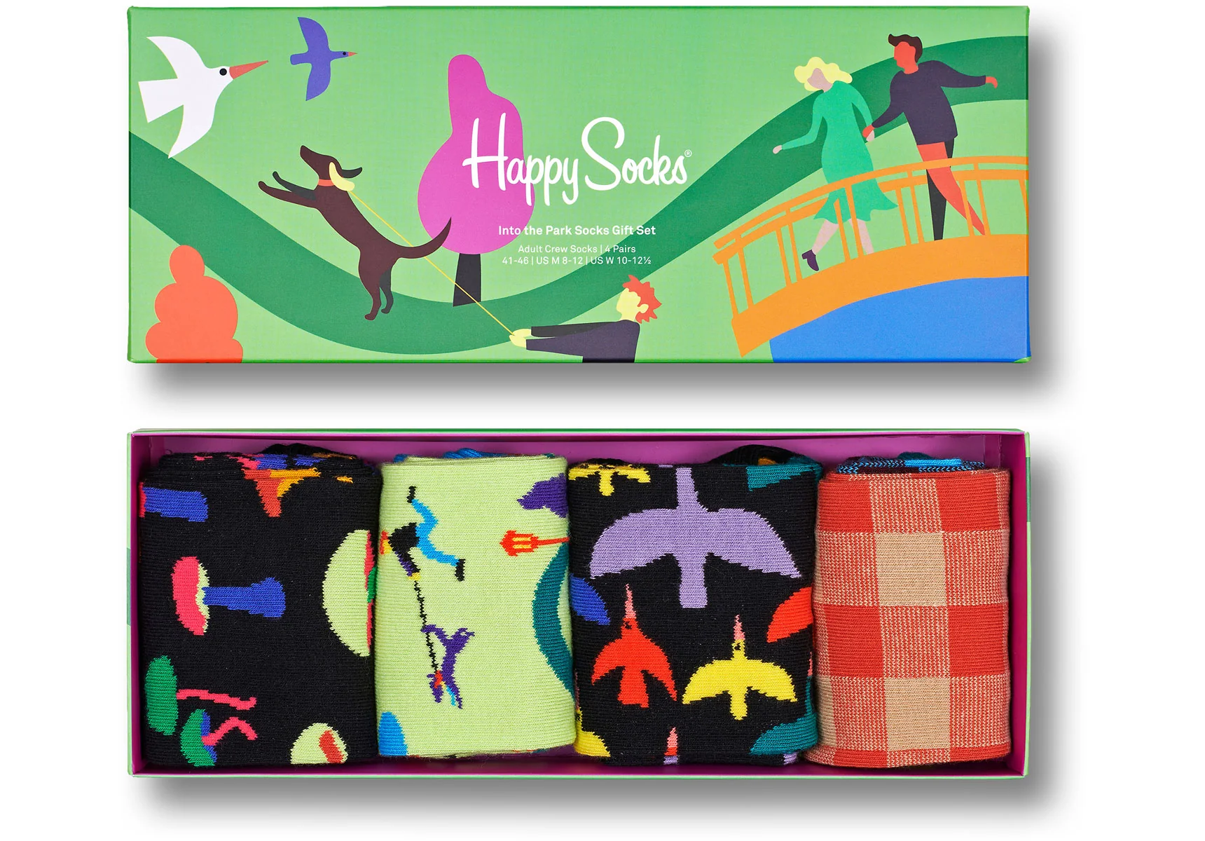 Happy Socks Into The Park 4-Pack Gift Box - Image 2