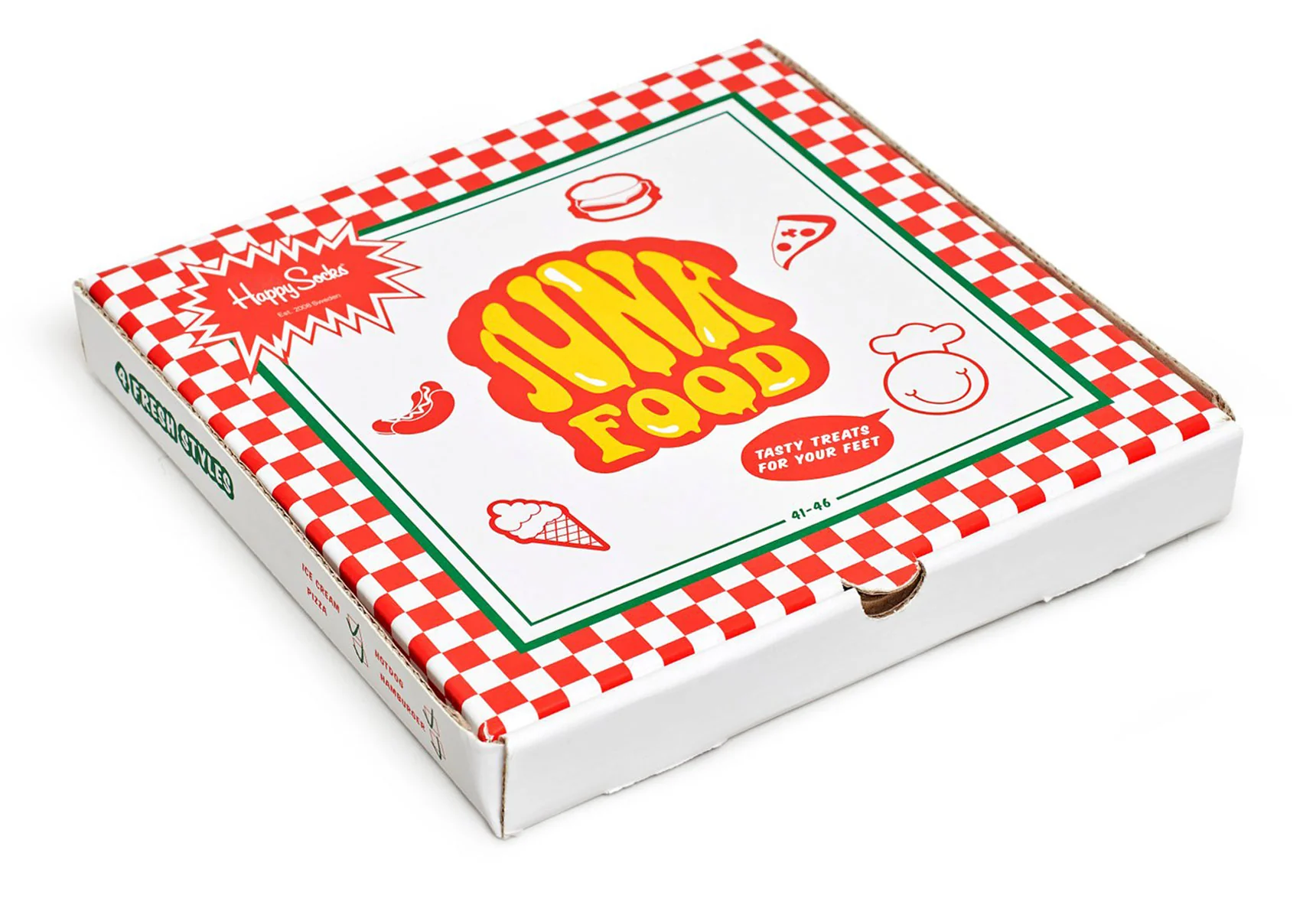 Happy Socks Junk Food Gift Box 4 - Pack