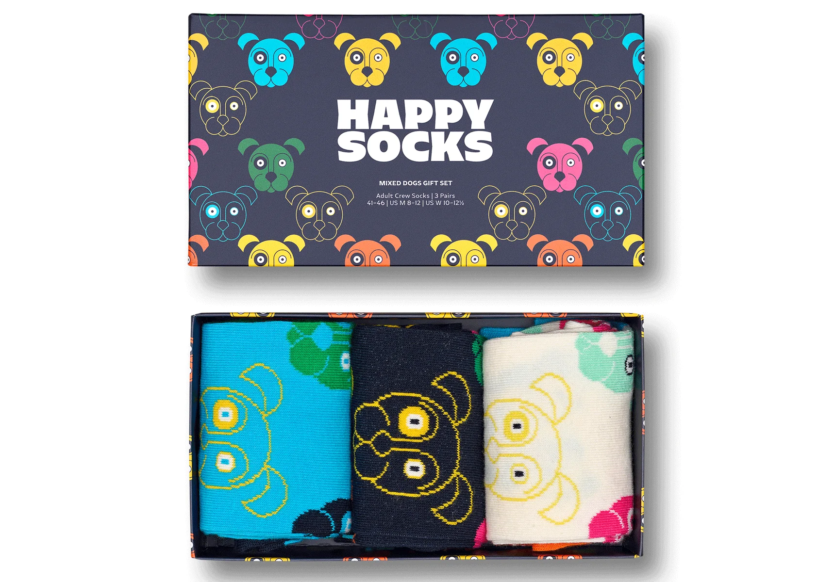 Happy Socks Mixed Dog 3-Pack Gift Box - Image 2