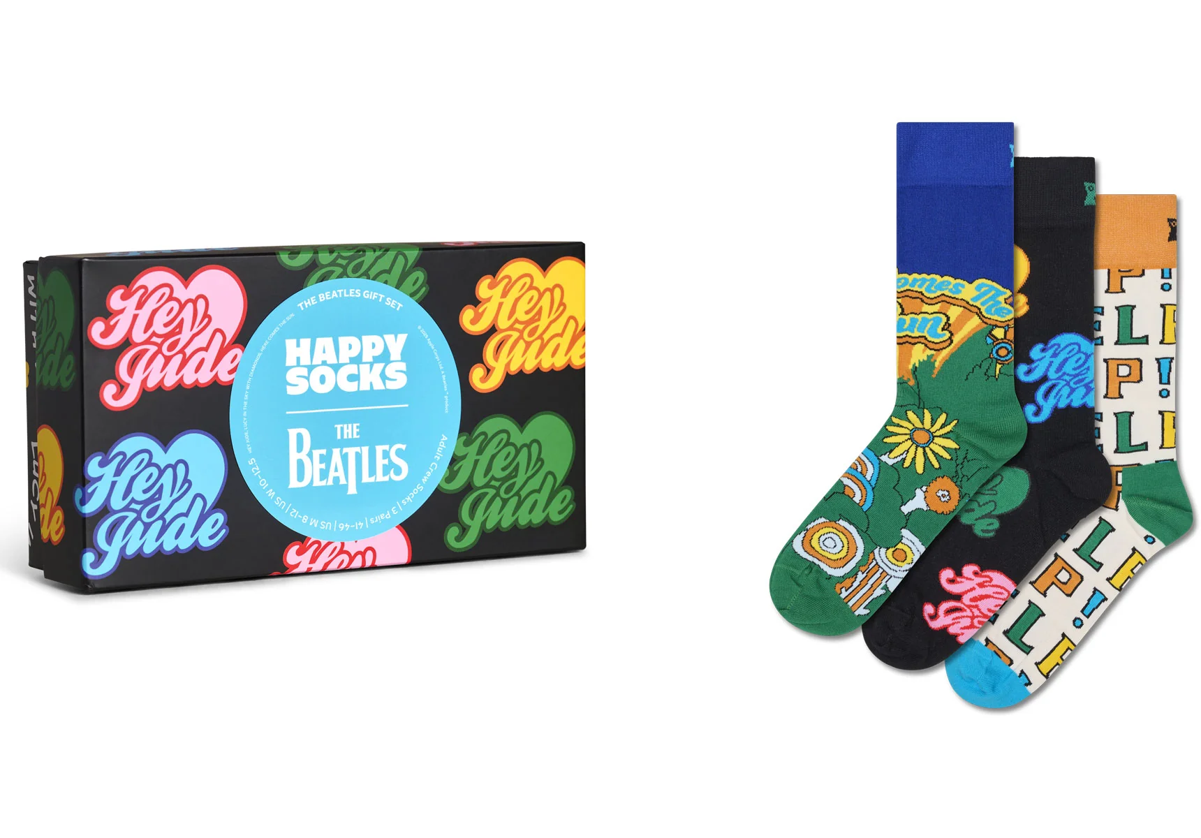Happy Socks The Beatles 3-Pack Socks Gift Set - Image 2