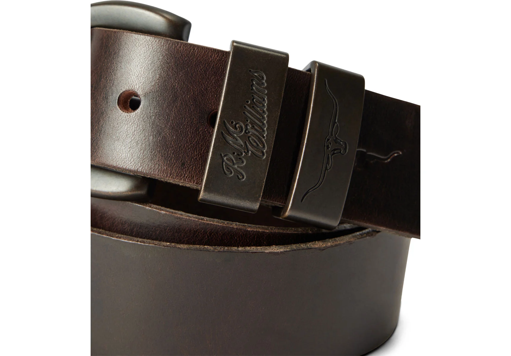 R.M. Williams 1 1/2" Drover Belt - Walnut - Image 4