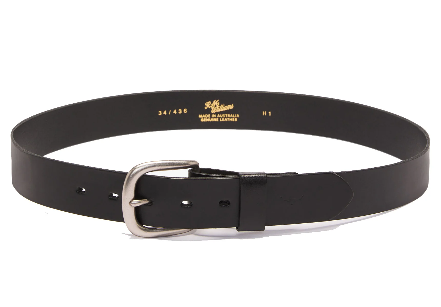 R.M. Williams 1 1/2" Traditional Belt - Black - Image 3