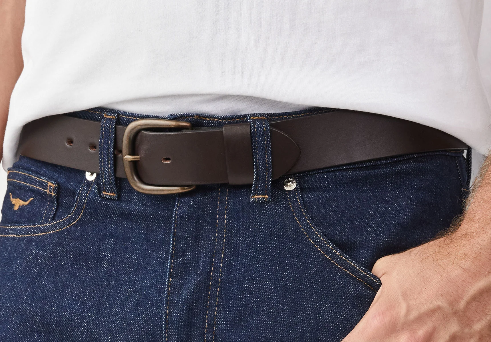 R.M. Williams 1 1/2" Traditional Belt - Chestnut - Image 5