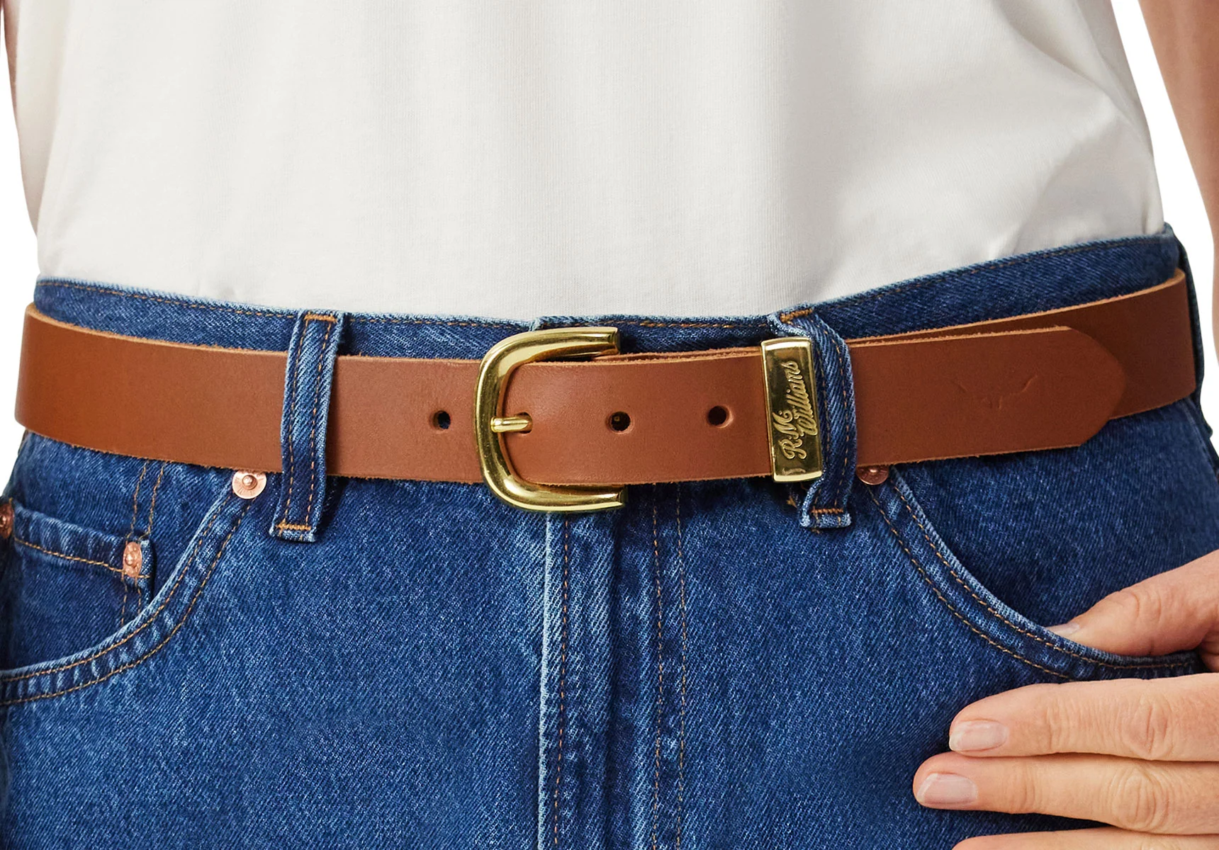 R.M. Williams 1 1/4" Allora Belt - Caramel - Image 5