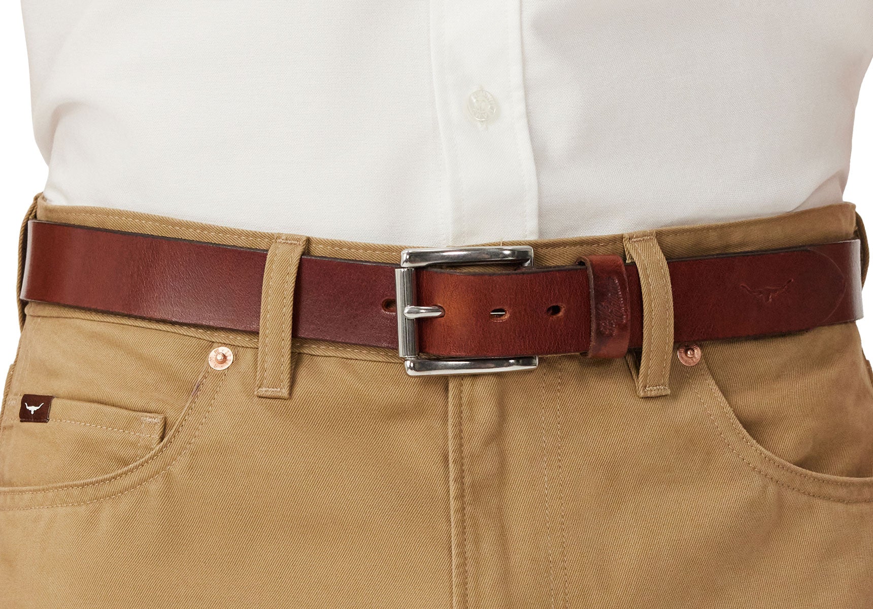 R.M. Williams  1 1/4 Berwick Belt - Mid Brown - Image 5