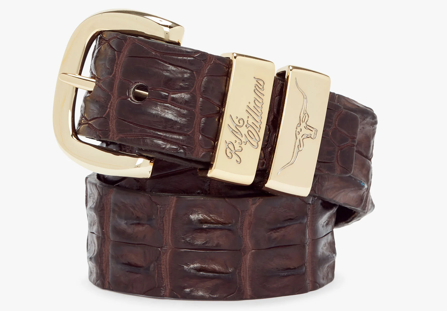 R.M. Williams 1 1/2" Australian Crocodile Leather Belt - Image 6