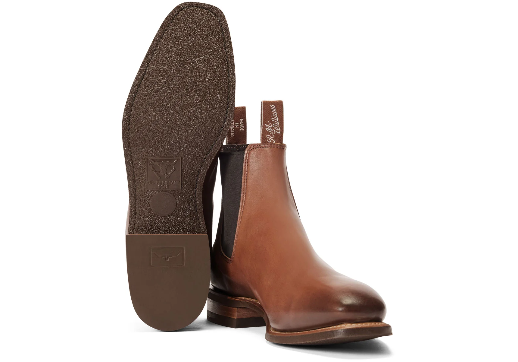 R.M. Williams Burnished Comfort Craftsman Boot - Dark Tan - Image 2