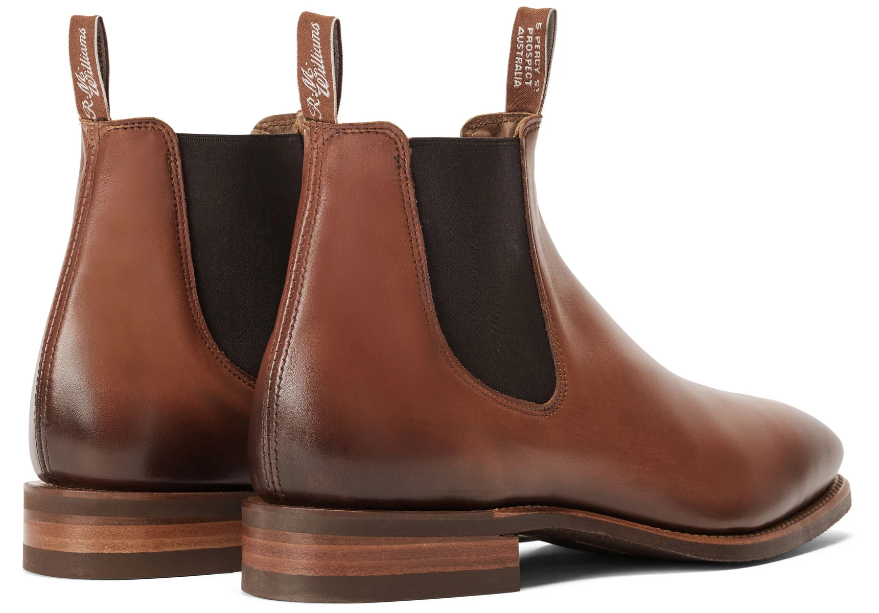 R.M. Williams Burnished Comfort Craftsman Boot - Dark Tan - Image 5