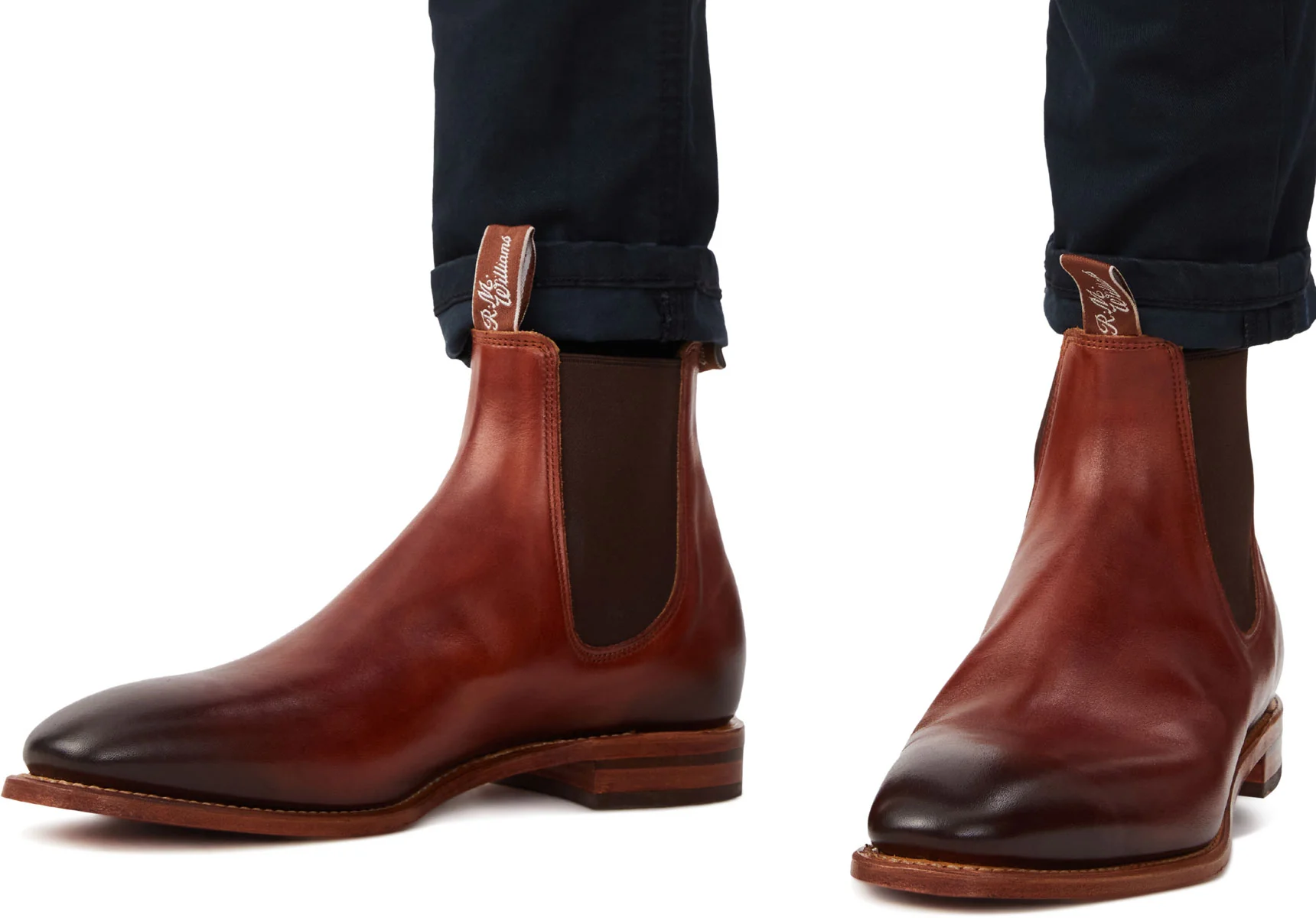 R.M. Williams Chinchilla Chelsea Boot - Cognac - Image 5