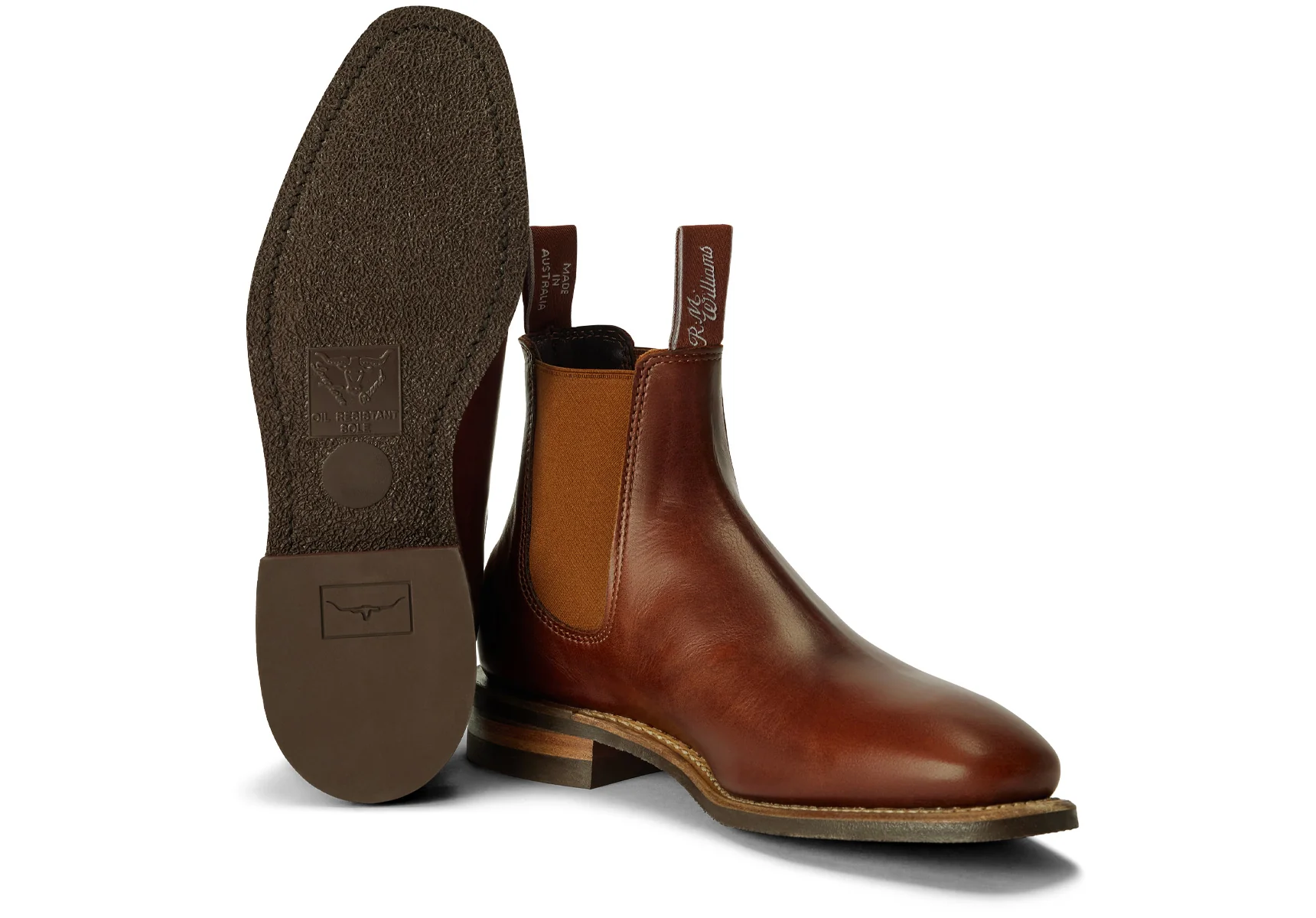 R.M. Williams Comfort Craftsman Boot - Mid Brown/ Saddle - Image 2