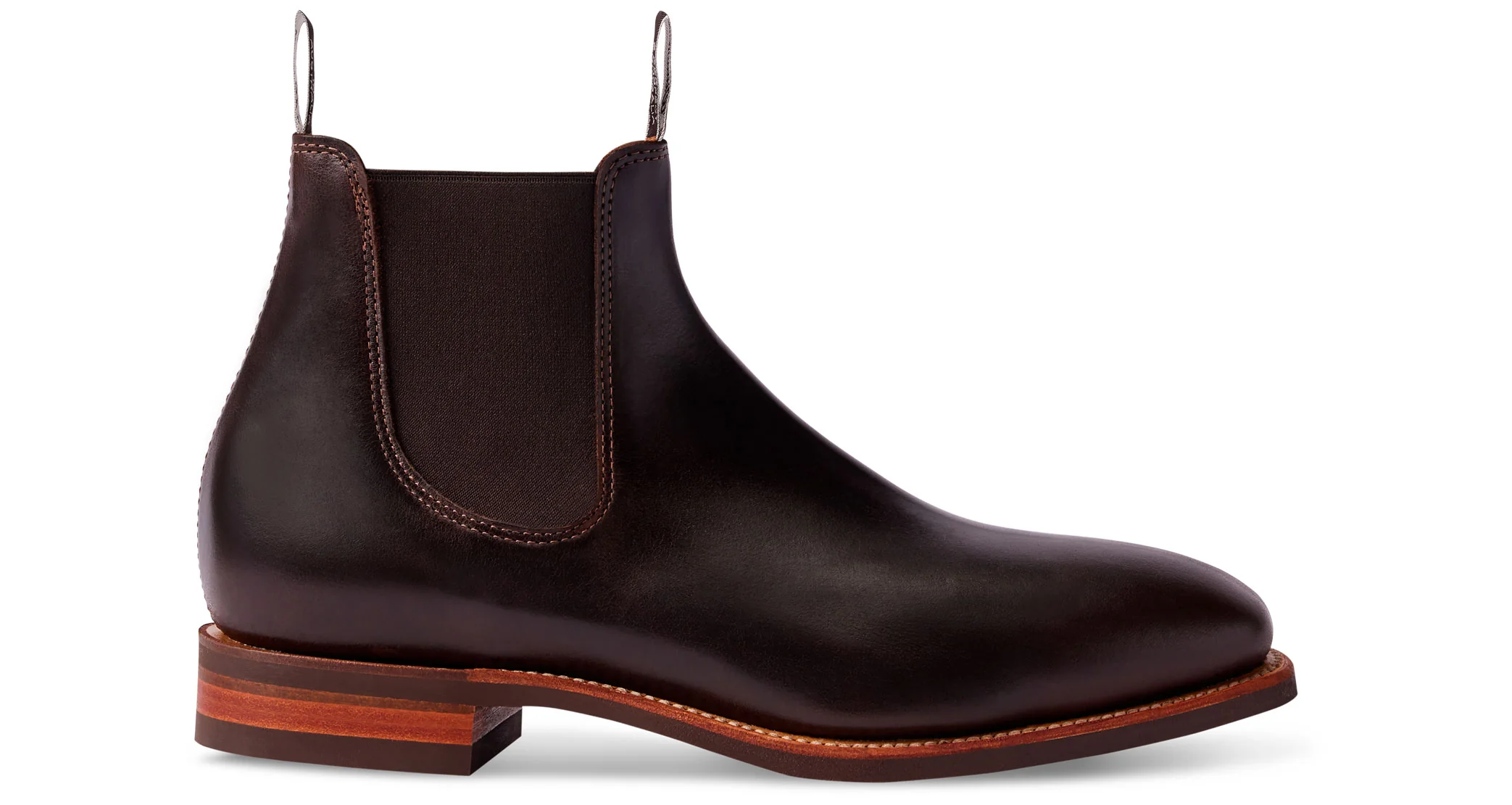 R.M. Williams Comfort Craftsman Chelsea Boot - Chocolate - Image 4