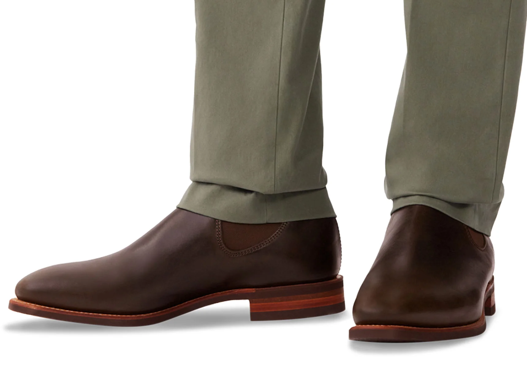 R.M. Williams Comfort Craftsman Chelsea Boot - Dark Olive - Image 5