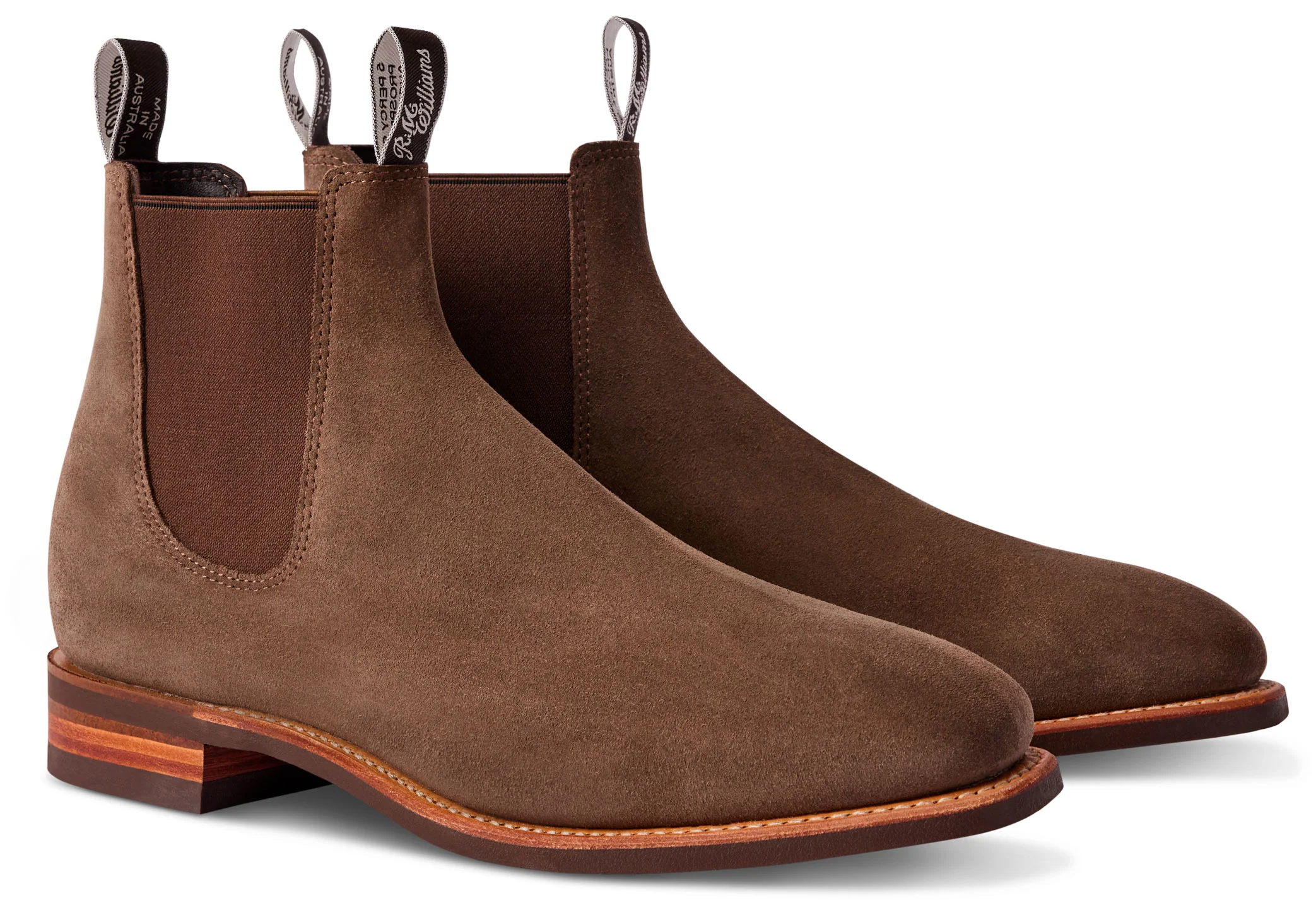 R.M. Williams Comfort Craftsman Suede Chelsea Boot - Lichen Suede