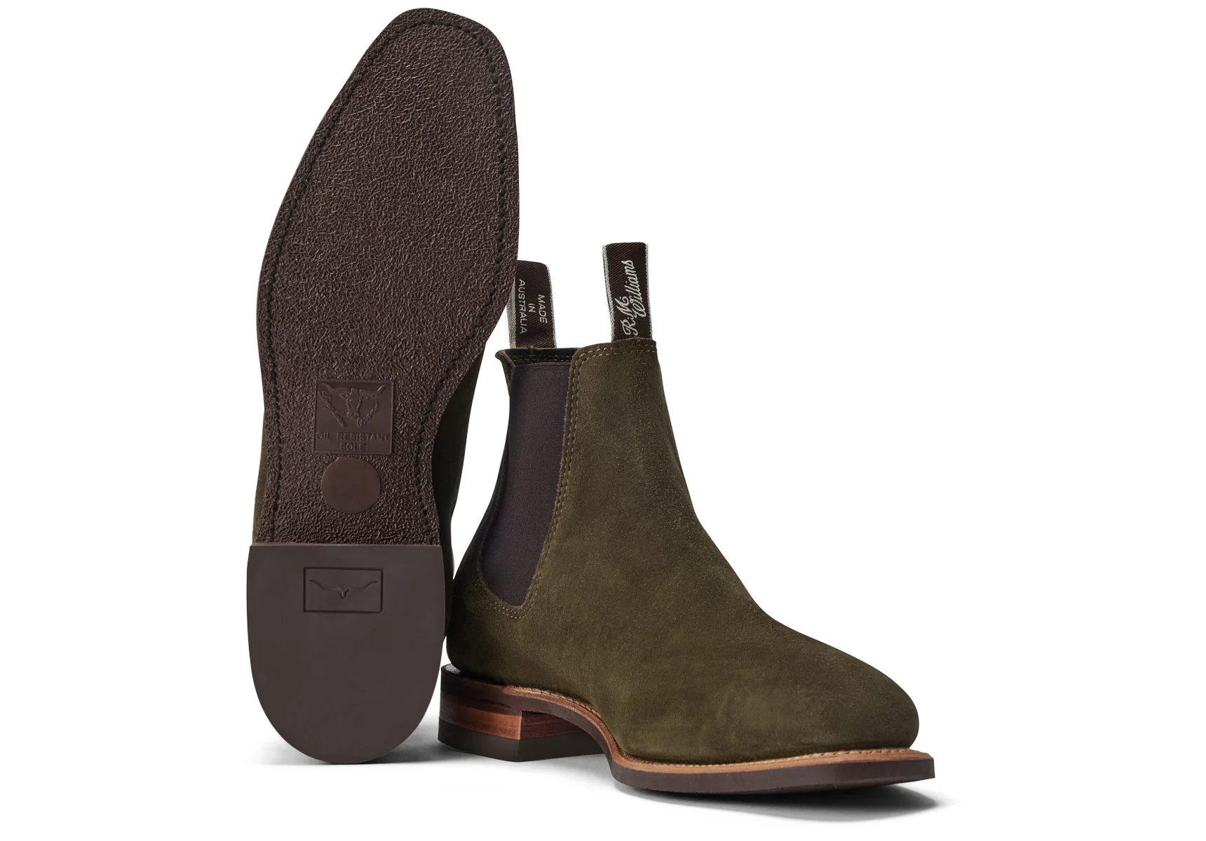 R.M. Williams Comfort Craftsman Suede Boot - Eucalypt Suede - Image 2