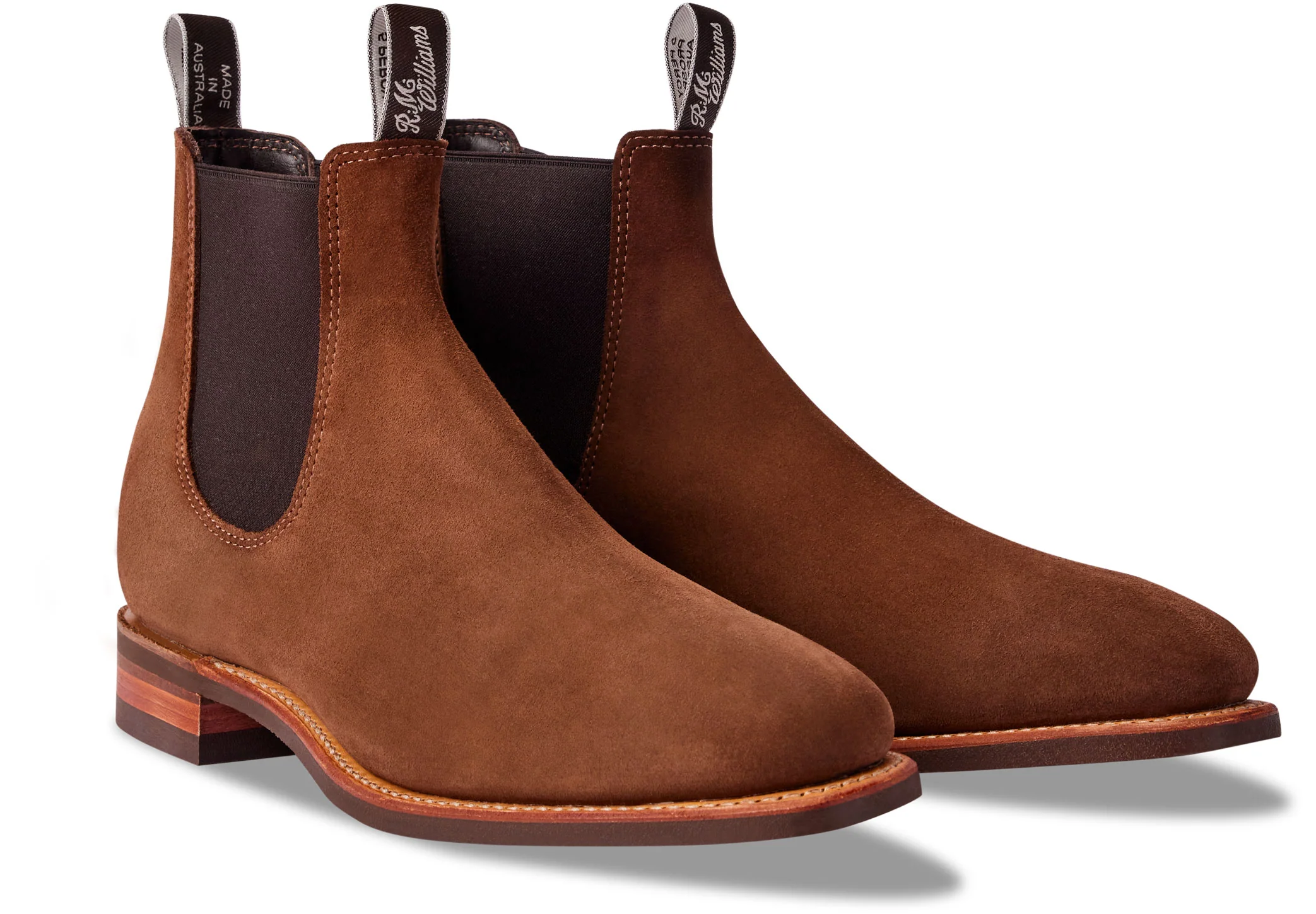 R.M. Williams Comfort Craftsman Chelsea Boot - Brown Suede