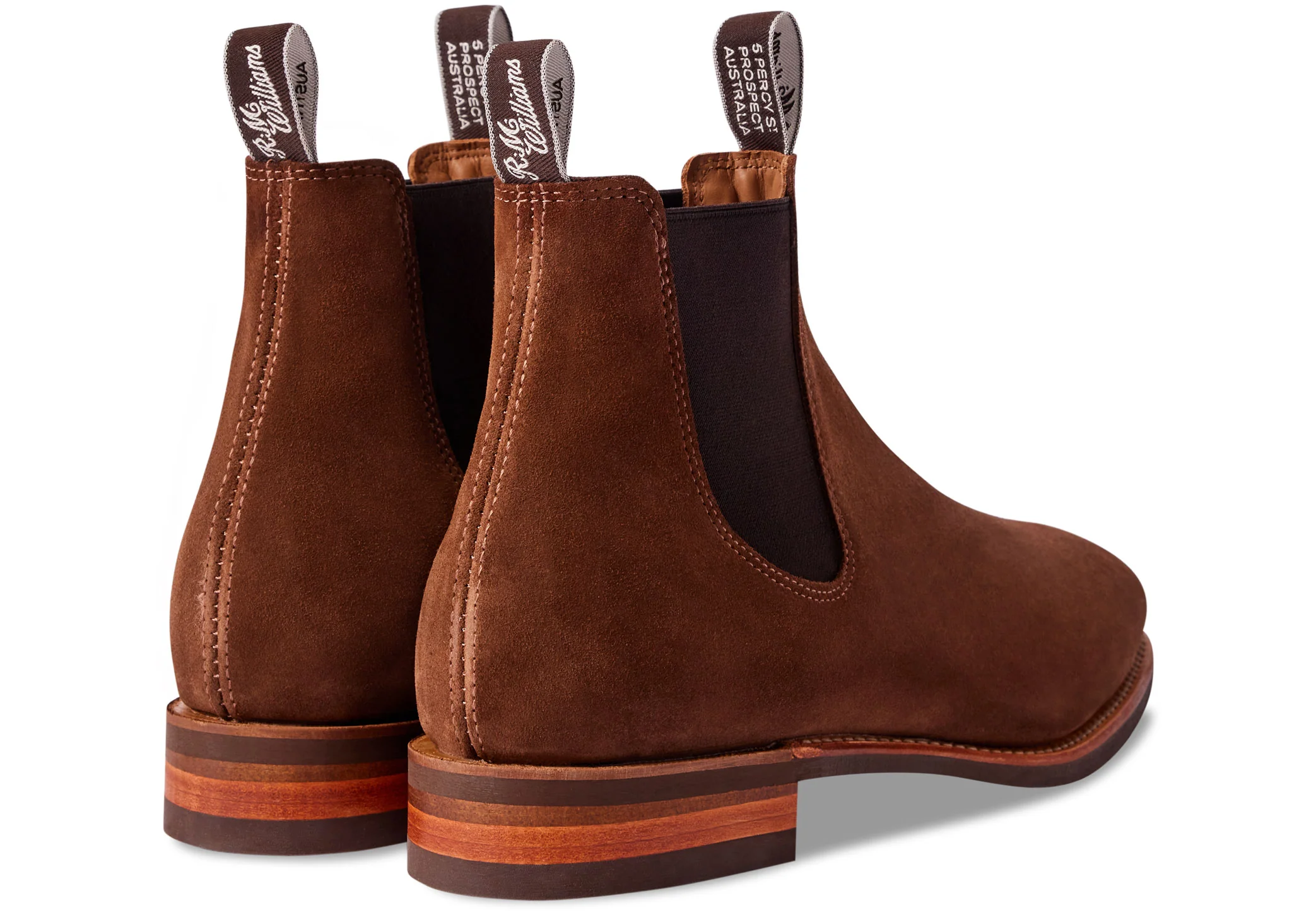 R.M. Williams Comfort Craftsman Chelsea Boot - Brown Suede - Image 3