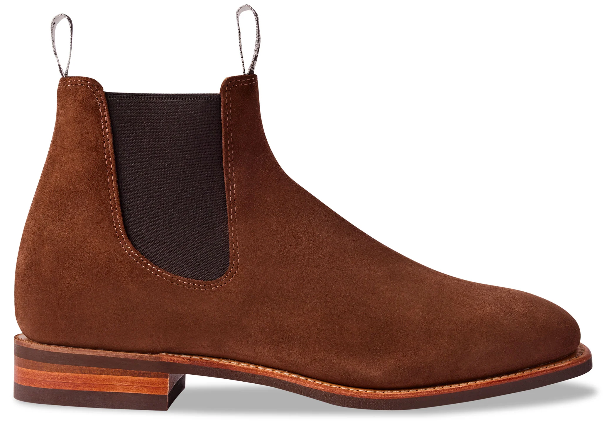 R.M. Williams Comfort Craftsman Chelsea Boot - Brown Suede - Image 4