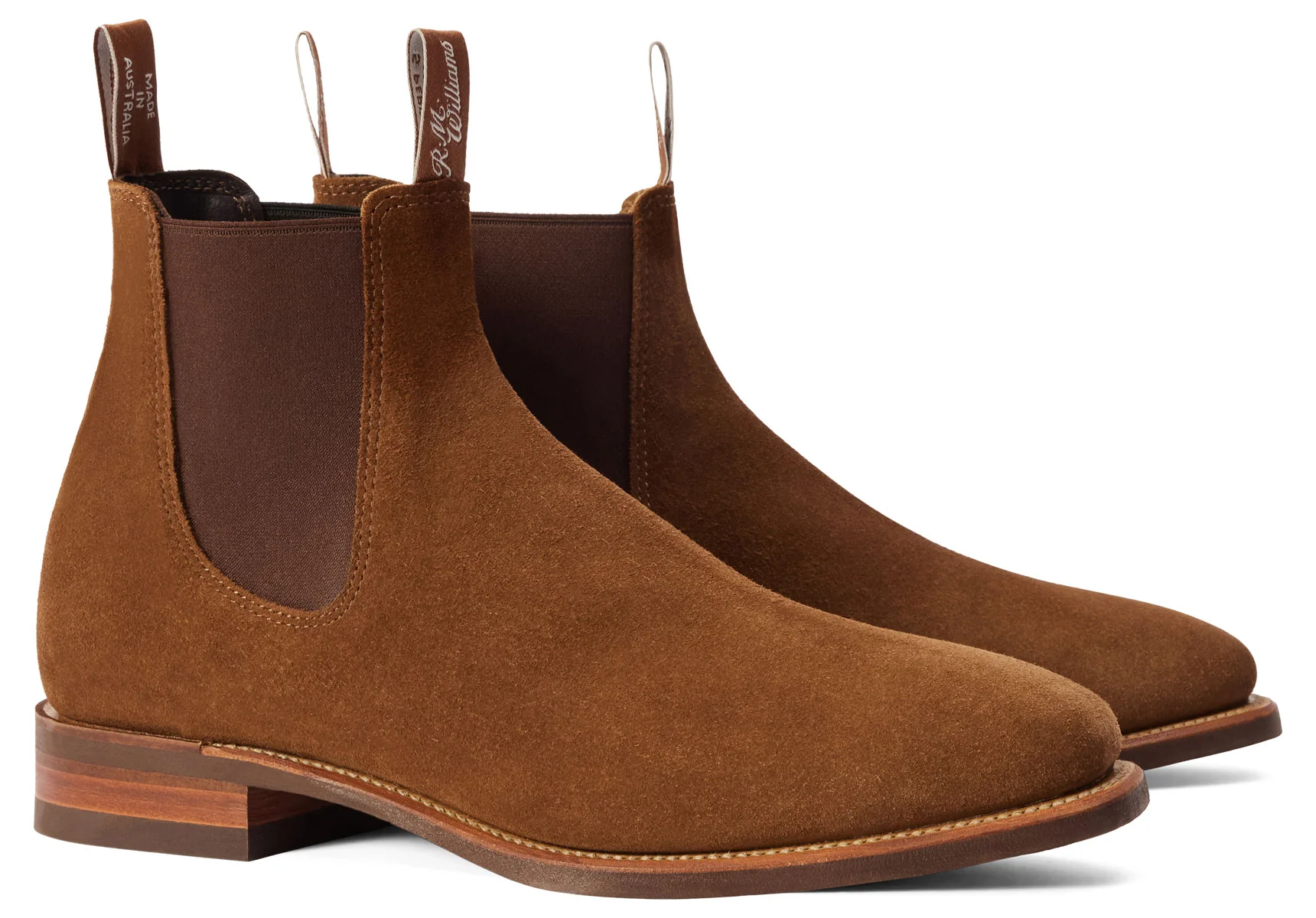 R.M. Williams Comfort Craftsman Suede Chelsea Boot - Cedar