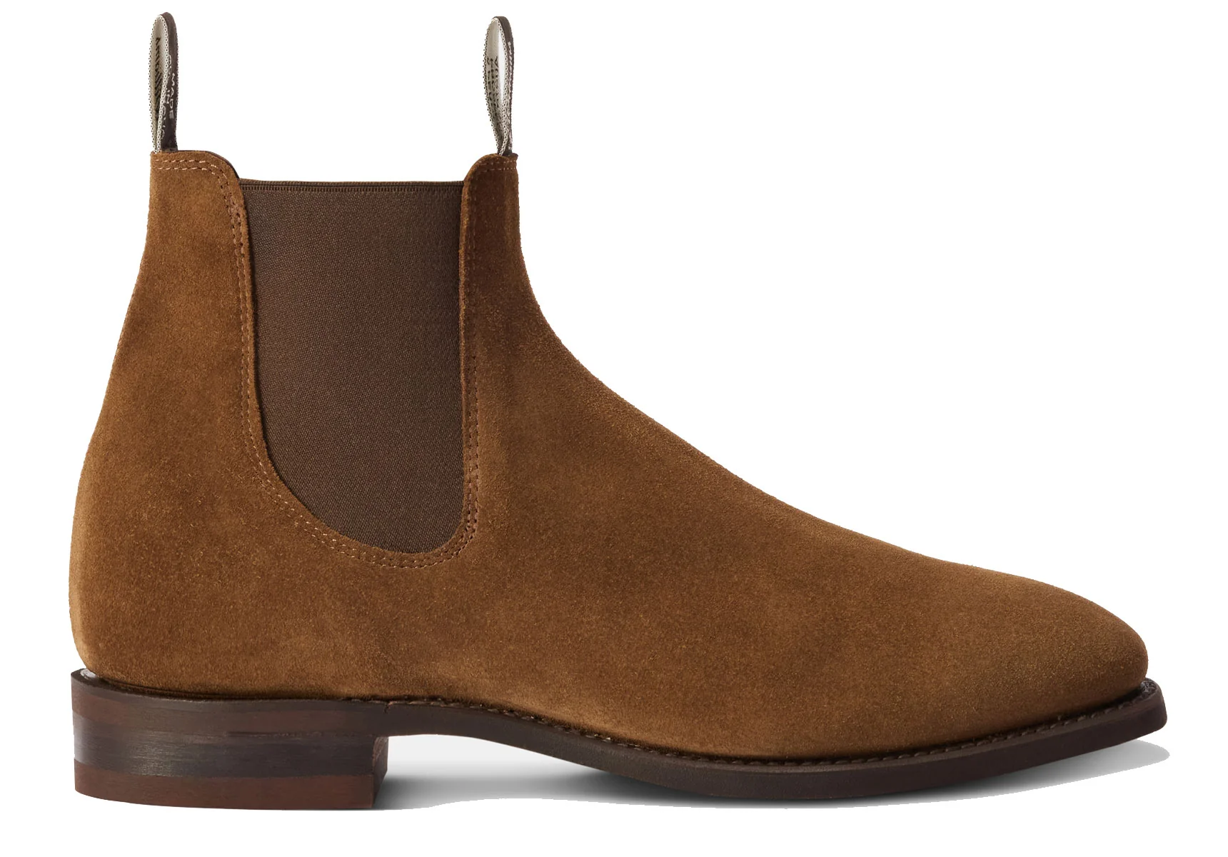 R.M. Williams Comfort Craftsman Suede Chelsea Boot - Khaki Sand - Image 4