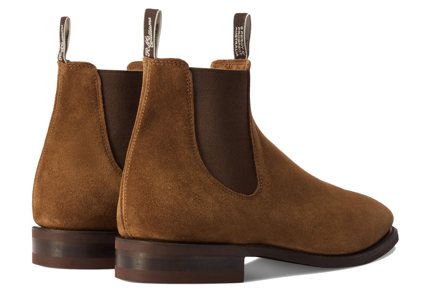 R.M. Williams Comfort Craftsman Suede Chelsea Boot - Khaki Sand - Image 5