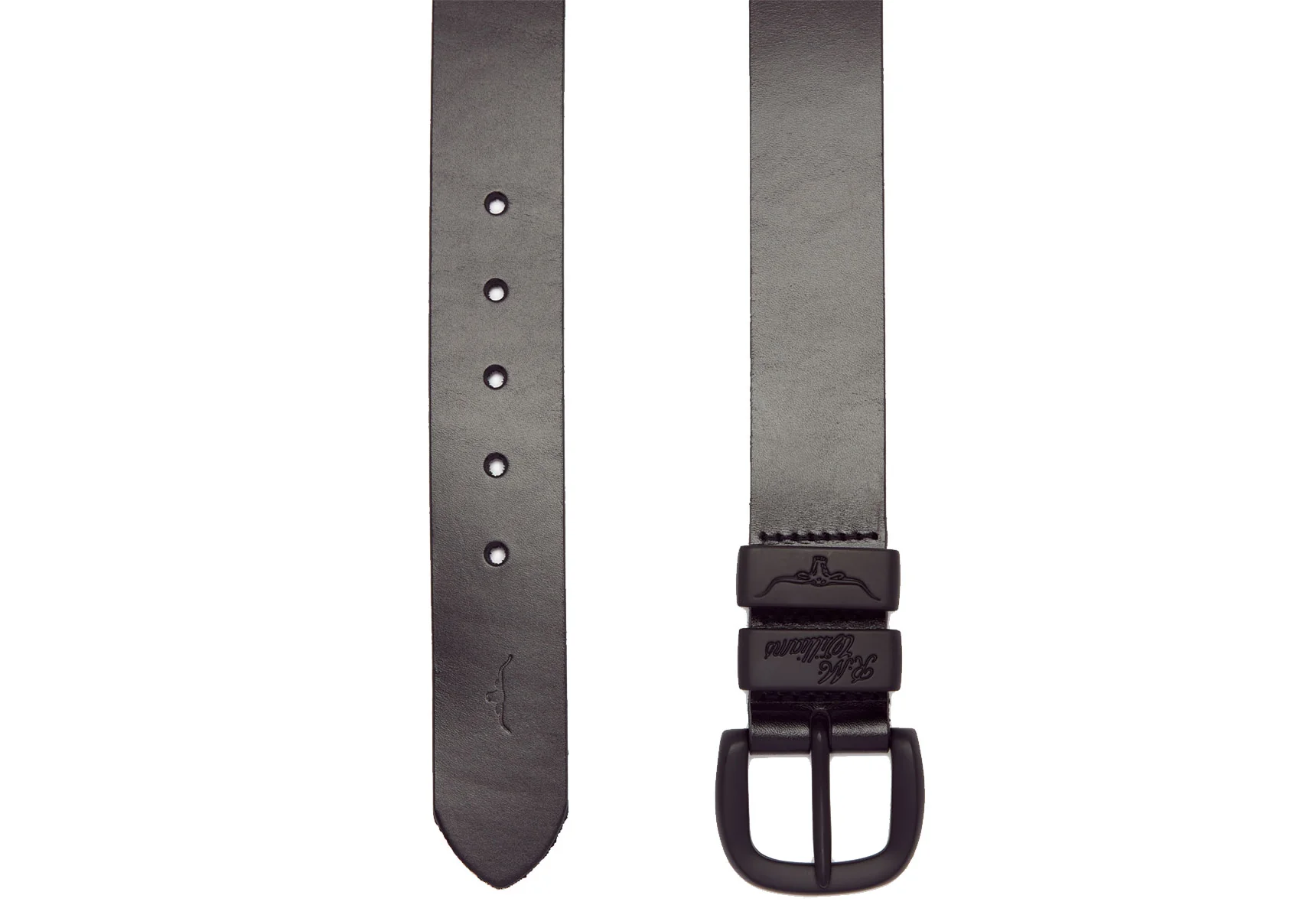 R.M. Williams Drover 1 1/2" Belt - Black/Black - Image 2