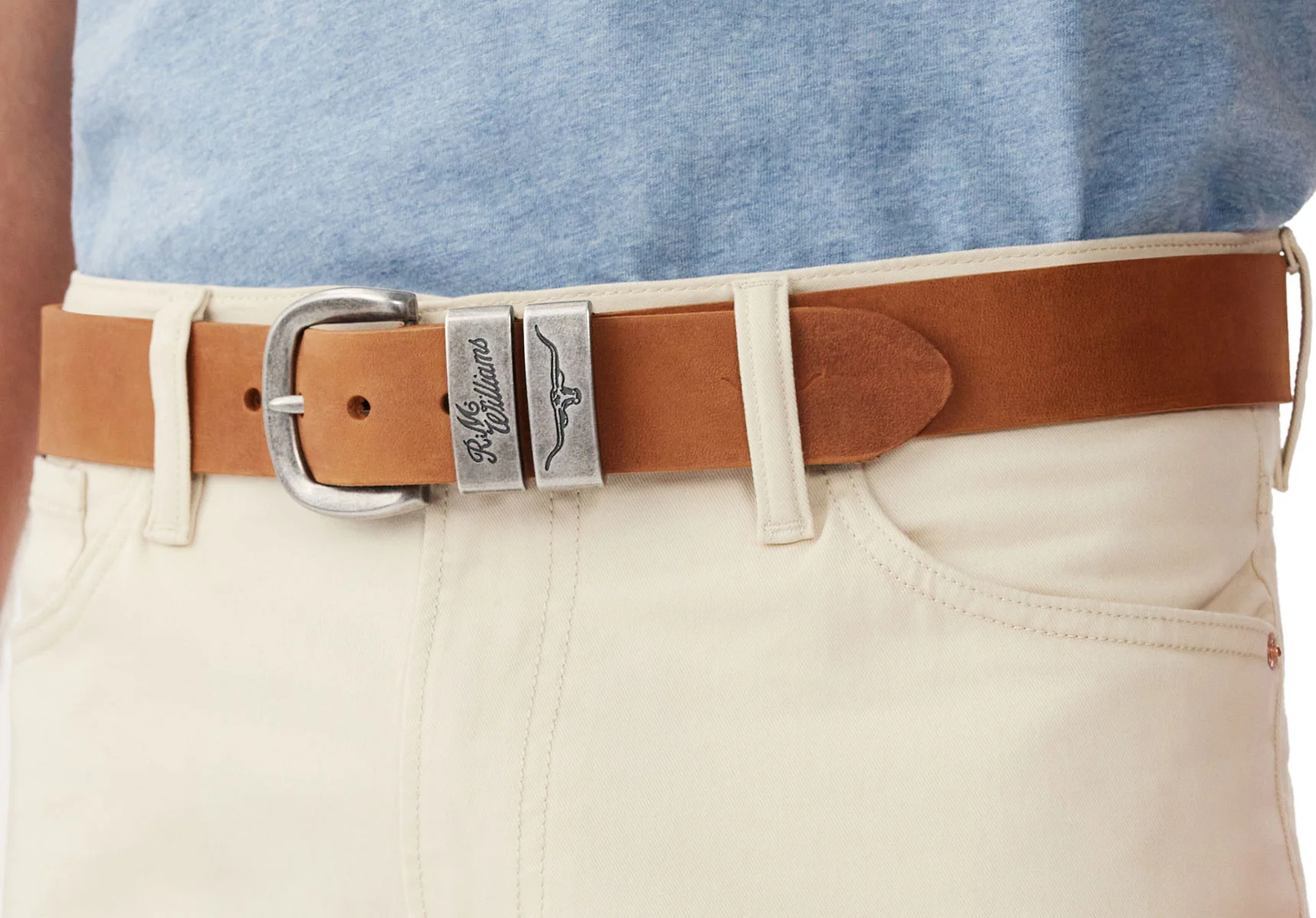 R.M. Williams Drover 1 1/2" Belt - Vintage Brown - Image 5