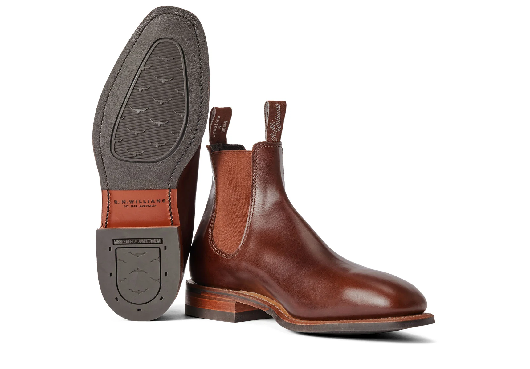 R.M. Williams Dynamic Flex Craftsman Boot - Mid Brown Saddle - Image 2