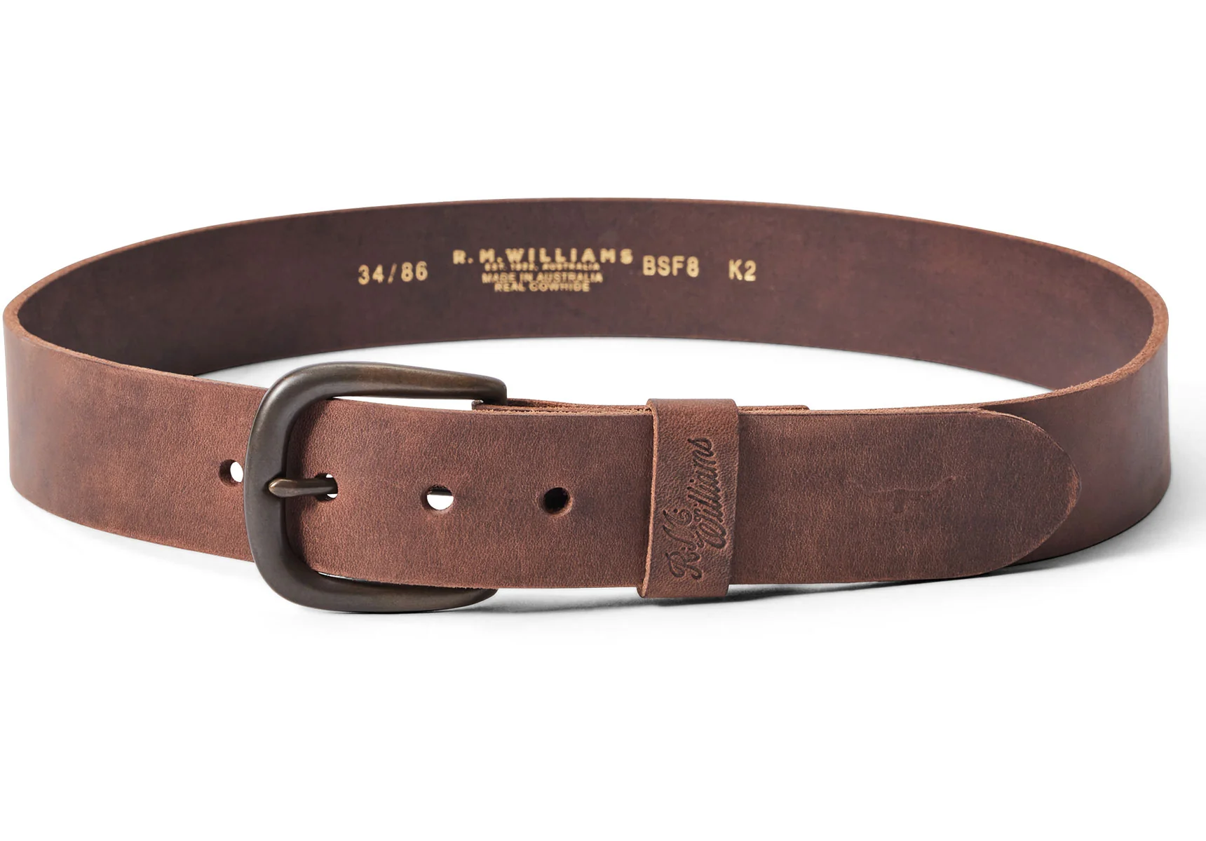 R.M. Williams Goodwood Belt - Bark - Image 3